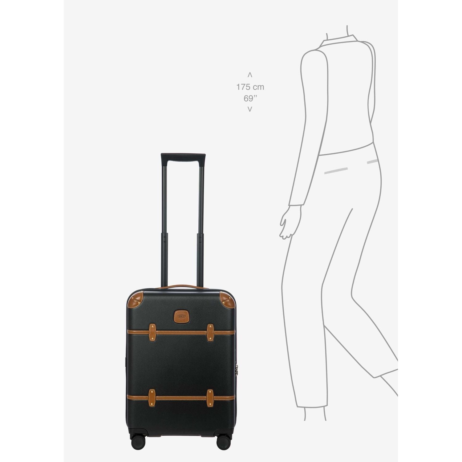 BRIC'S Bellagio 3 21" Carry-On Luggage Spinner (Black)