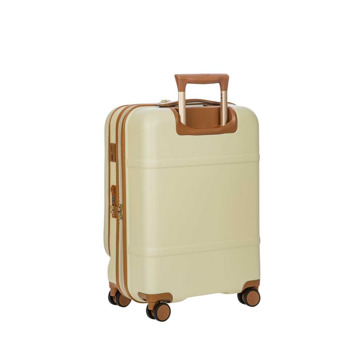 BRIC'S Bellagio 3 21" Expandable Carry-On Luggage Spinner + Pocket with USB (Cream)
