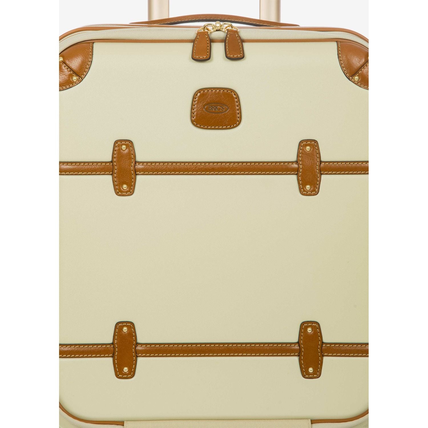 BRIC'S Bellagio 3 21" Expandable Carry-On Luggage Spinner + Pocket with USB (Cream)