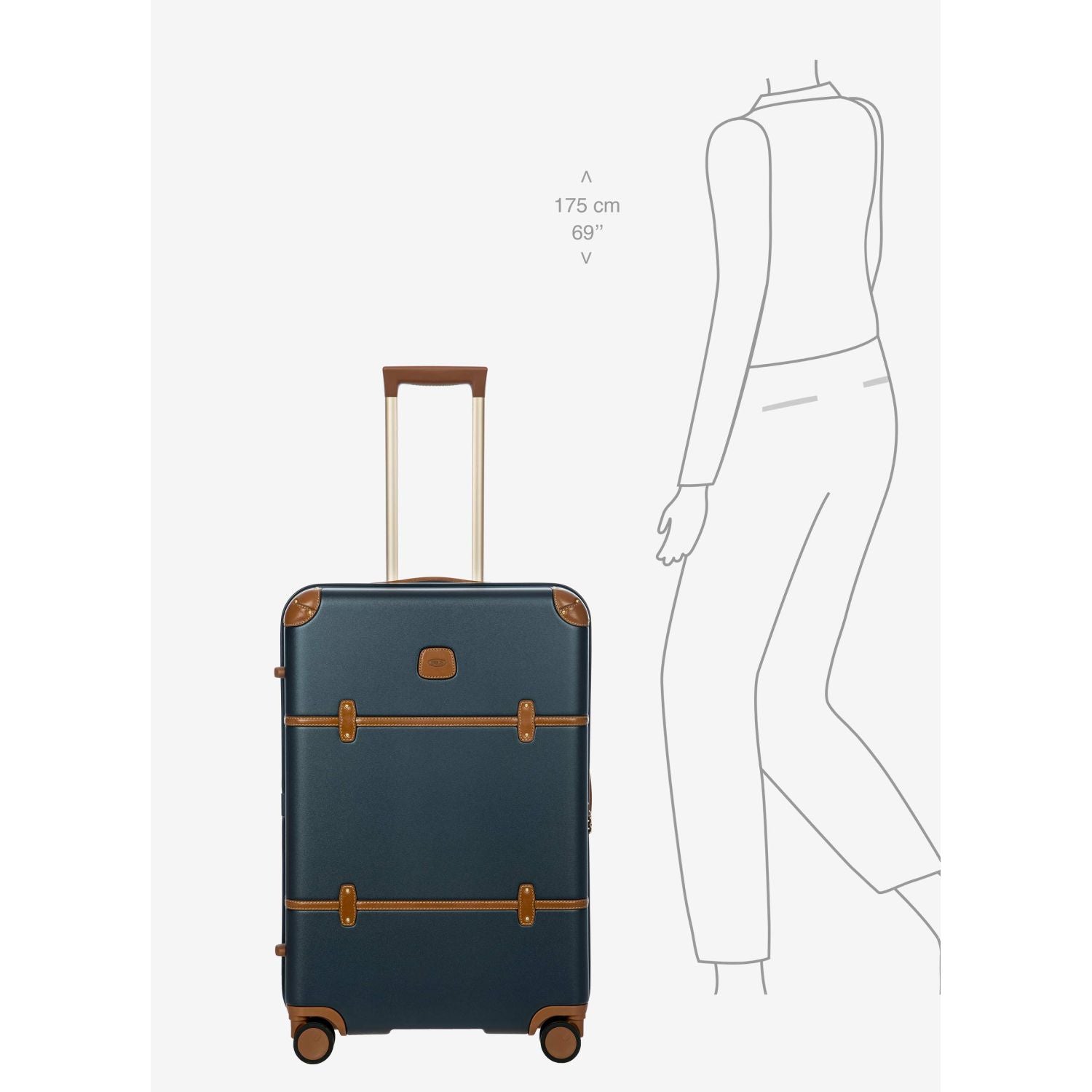BRIC'S Bellagio 3 27" Medium Luggage Spinner (Blue)