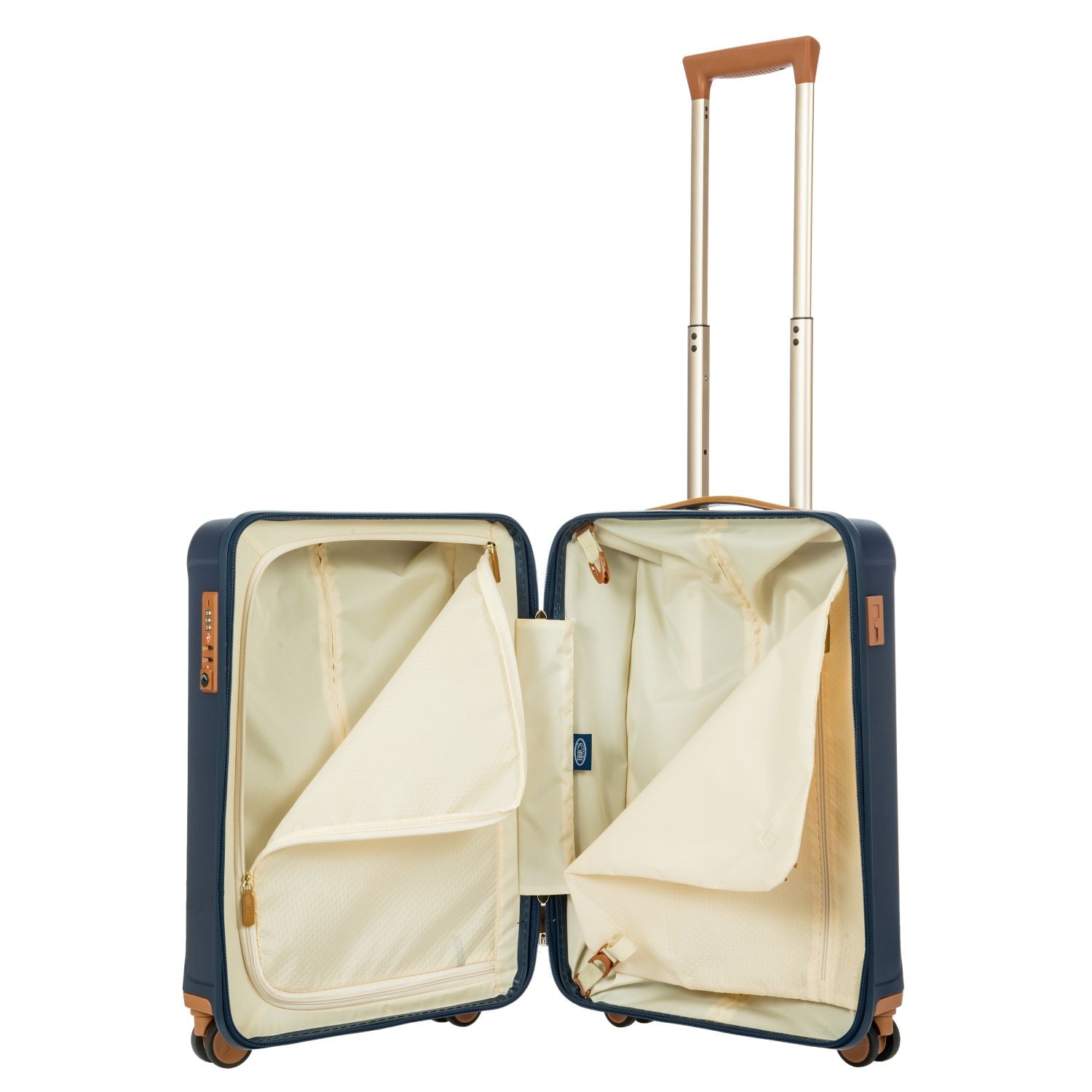 BRIC'S Capri 21" 8-Wheeled Carry On Luggage Spinner (Matte Blue)