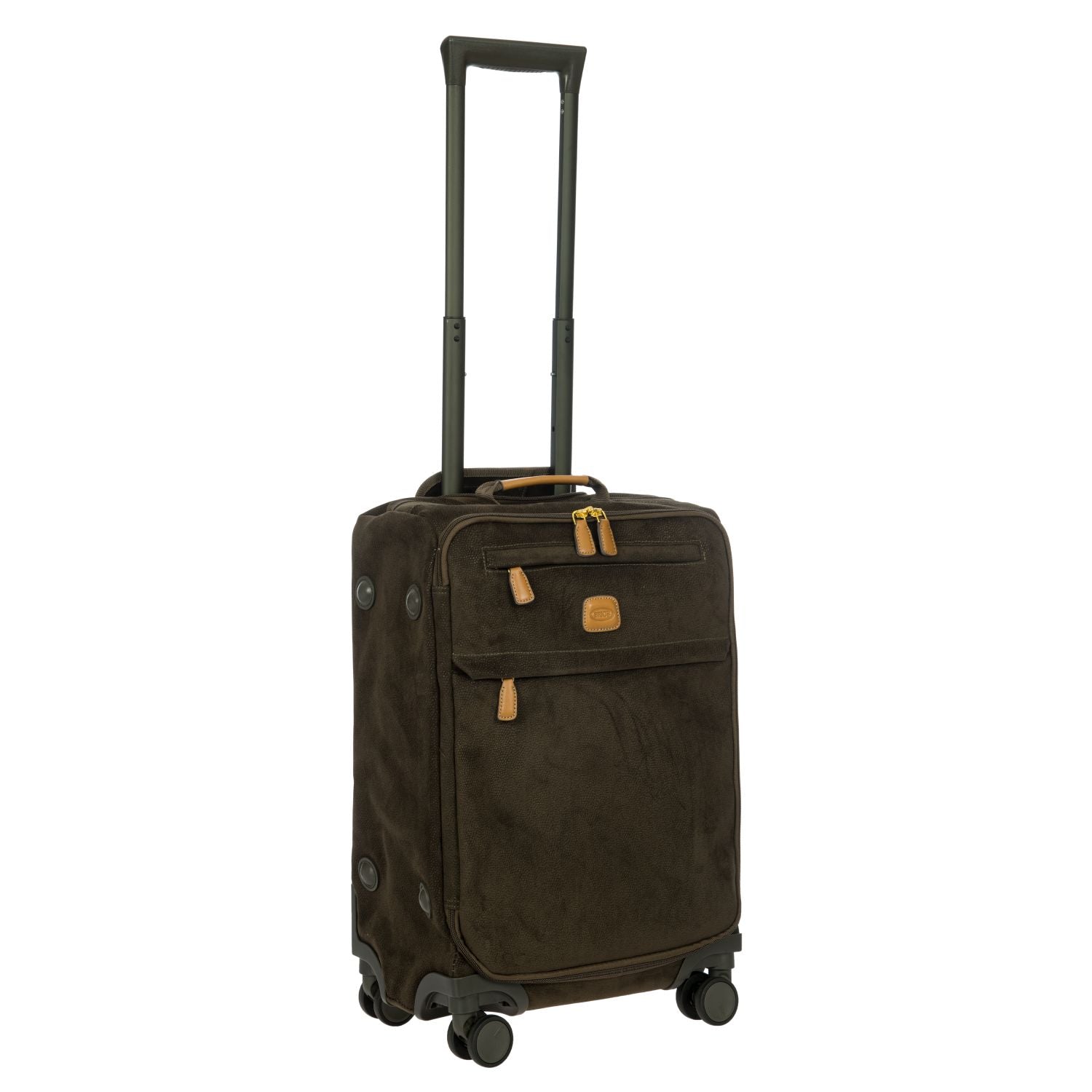 BRIC'S Life 22" Carry On Luggage With Front Access Opening Spinner (Olive)