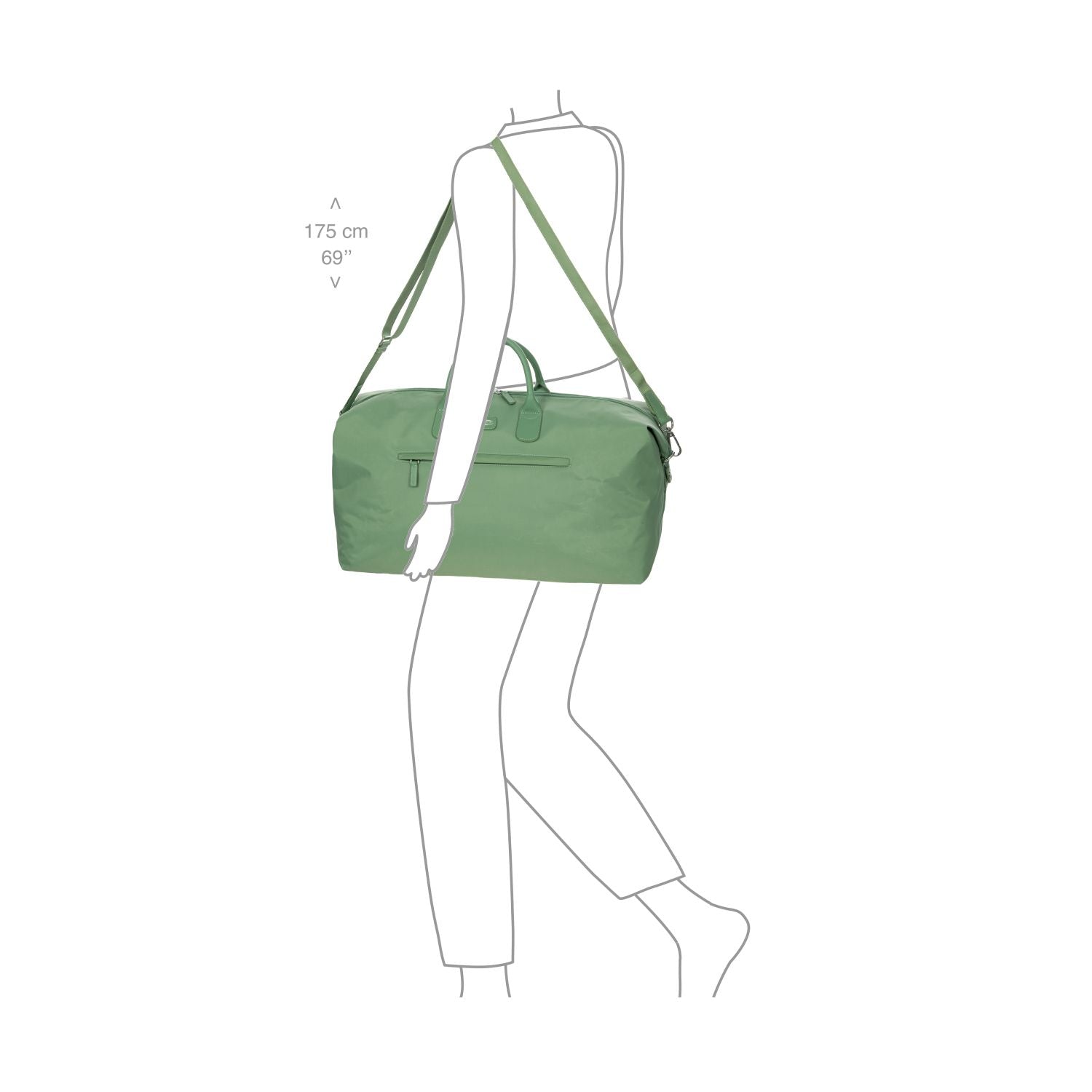BRIC'S Positano Soft Duffel L (Sage Green)