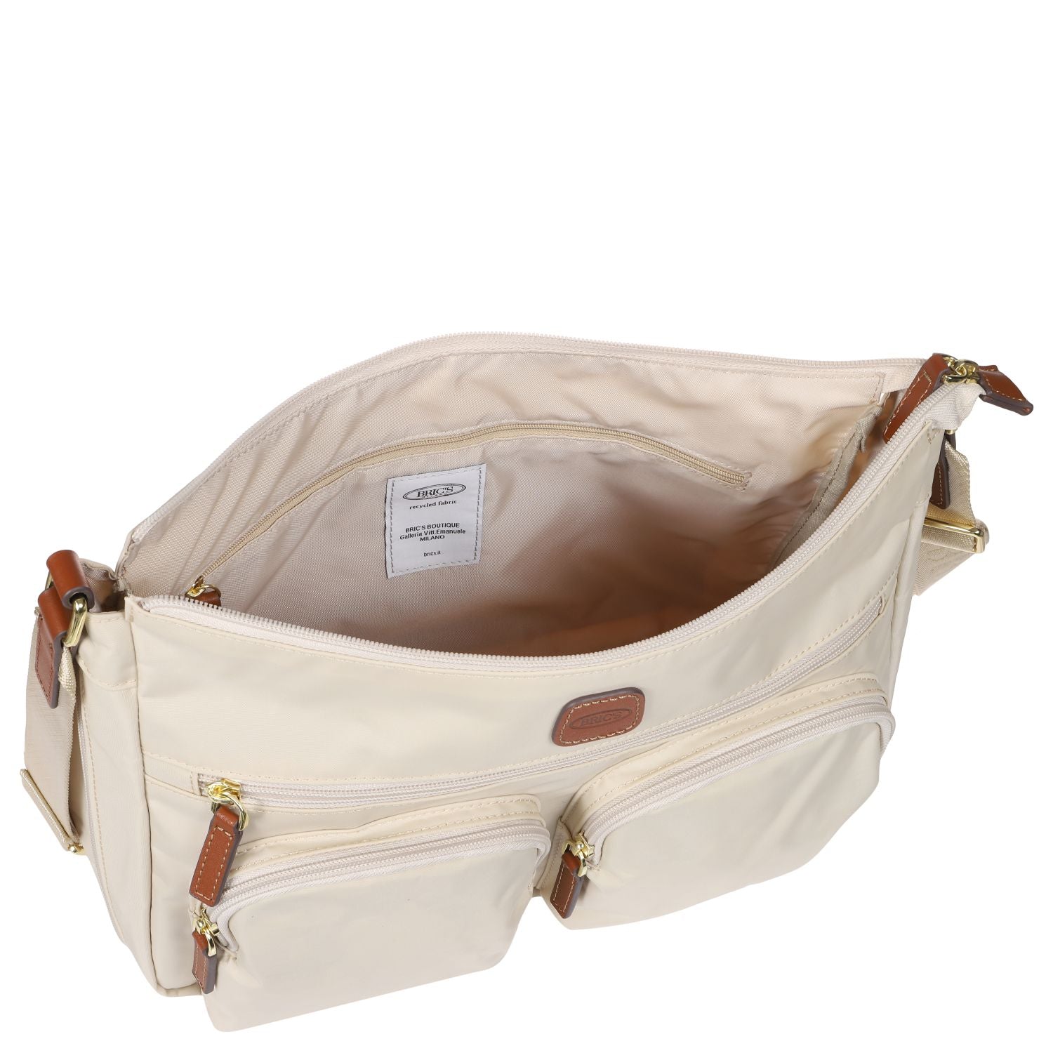 BRIC'S X-Bag Expandable Shoulder Bag (Beige)