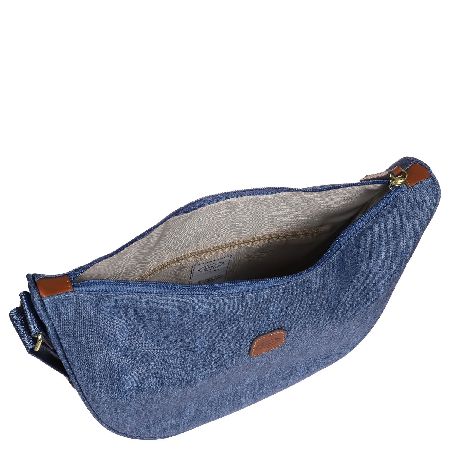BRIC'S X-Bag Half Moon Bag - Medium (Jeans)