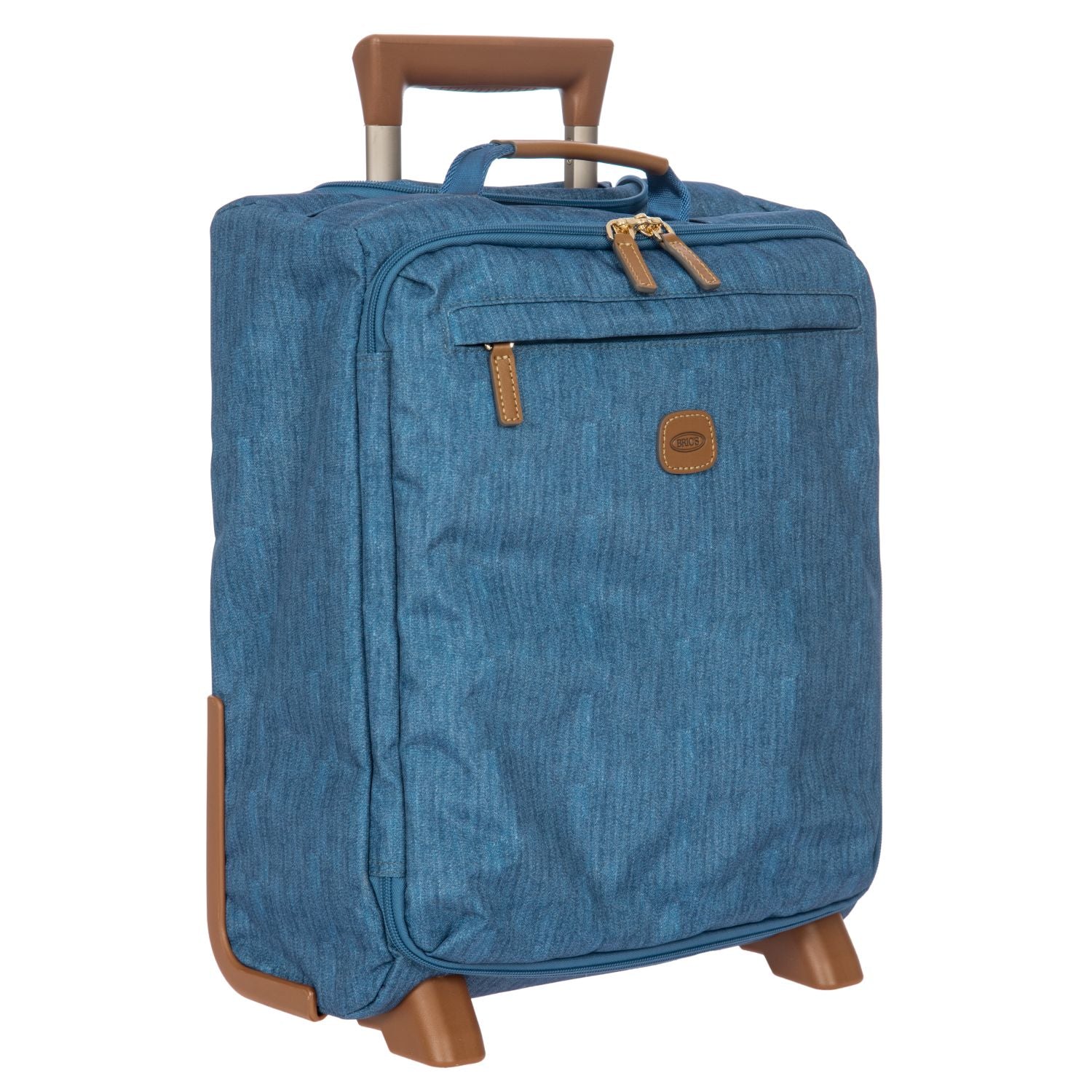BRIC'S X-Travel 17.5" Underseat Trolley Luggage With Front Access Opening (Jeans)
