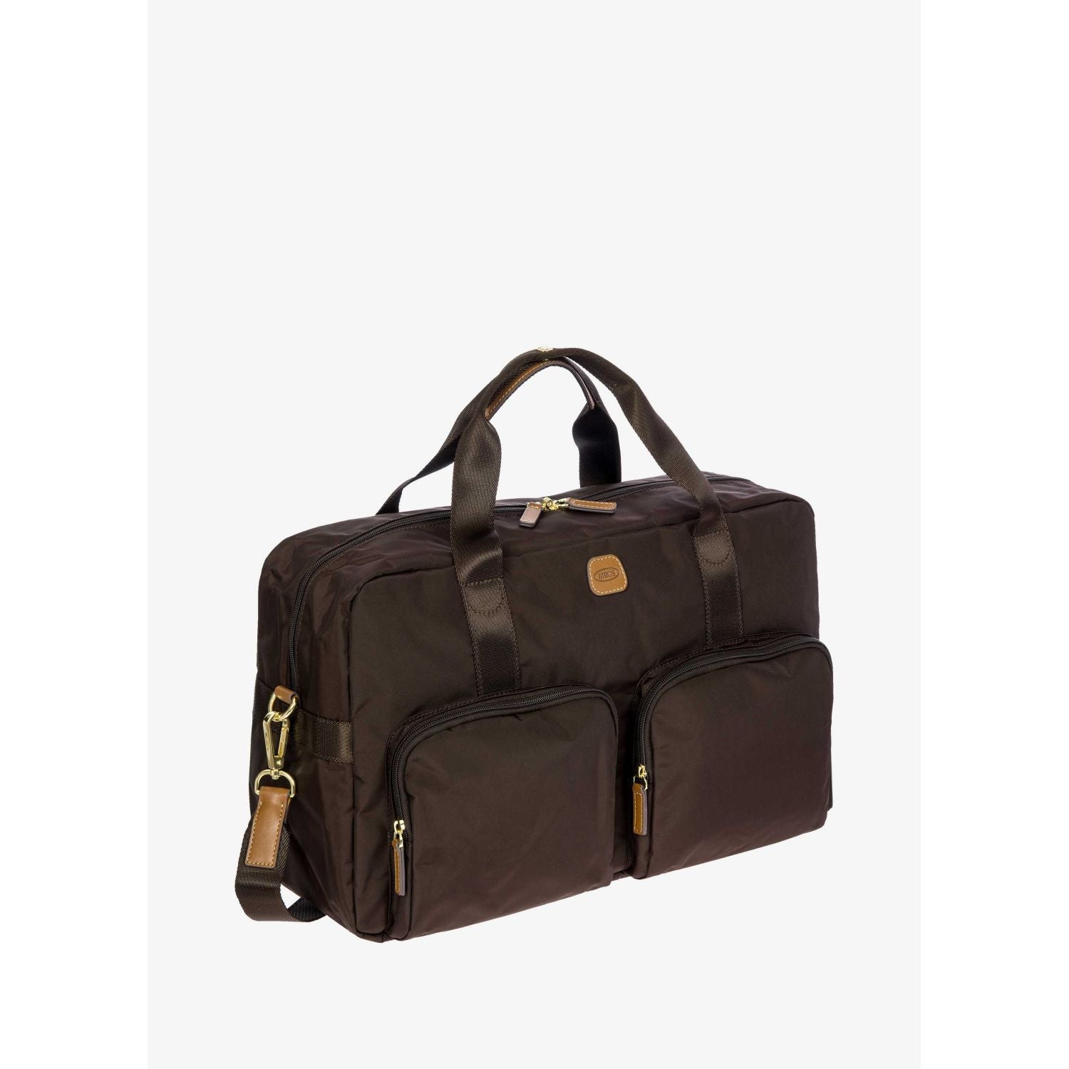 BRIC'S X-Travel Holdall Multipocket Duffel Bag - Small (Brown)