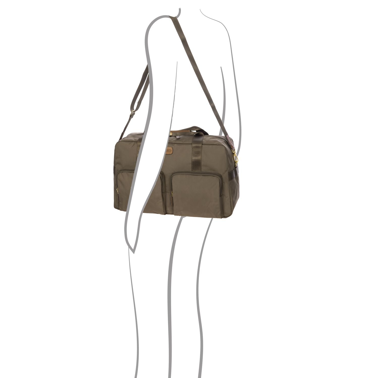 BRIC'S X-Travel Holdall Multipocket Duffel Bag - Small (Elephant)
