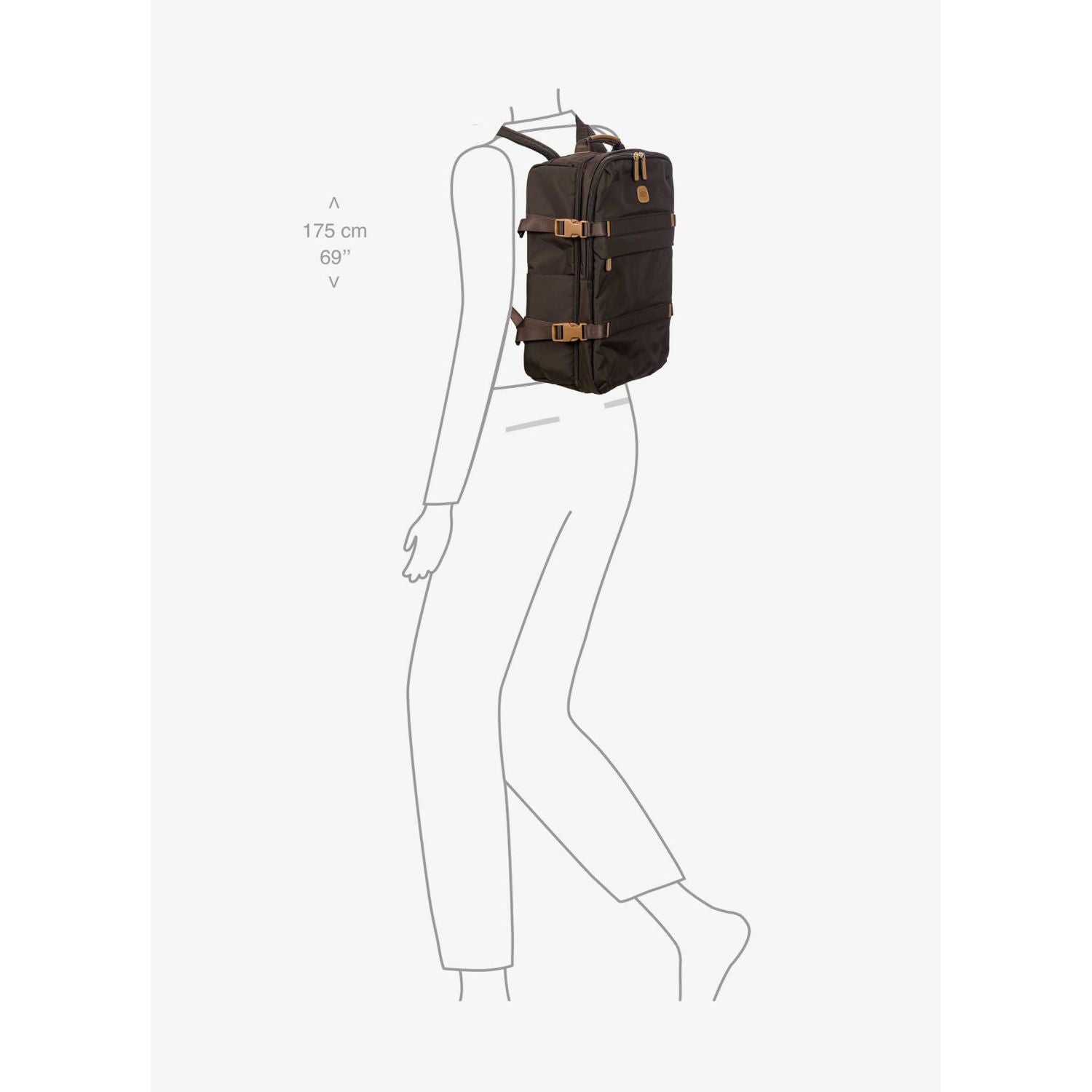 BRIC'S X-Travel Montagne Backpack (Brown)
