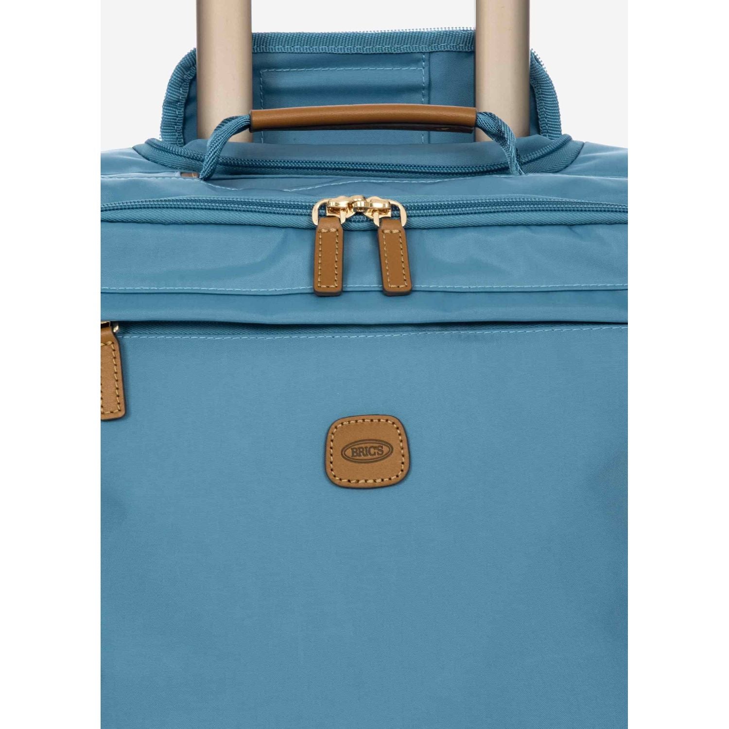 BRIC's X-Travel 17.5" Underseat Trolley Luggage With Front Access Opening (Sky)