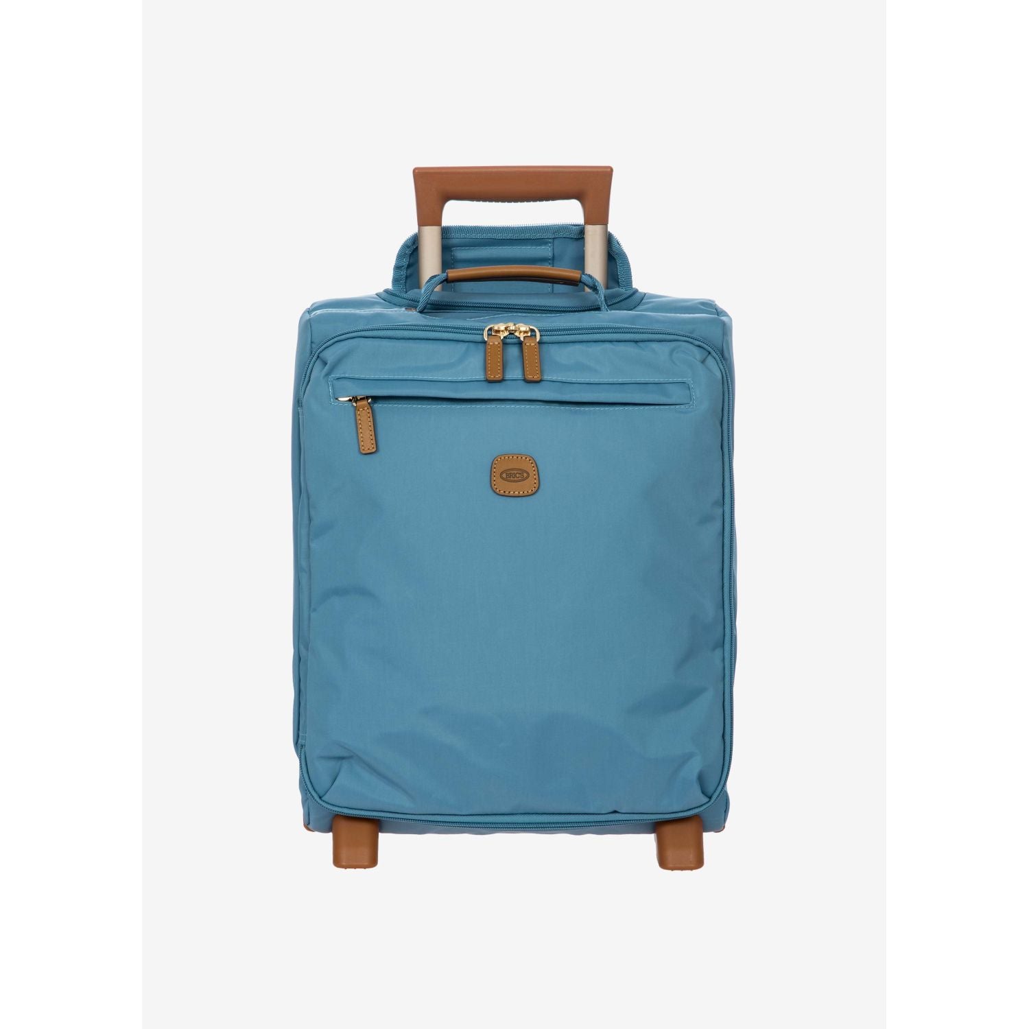 BRIC's X-Travel 17.5" Underseat Trolley Luggage With Front Access Opening (Sky)