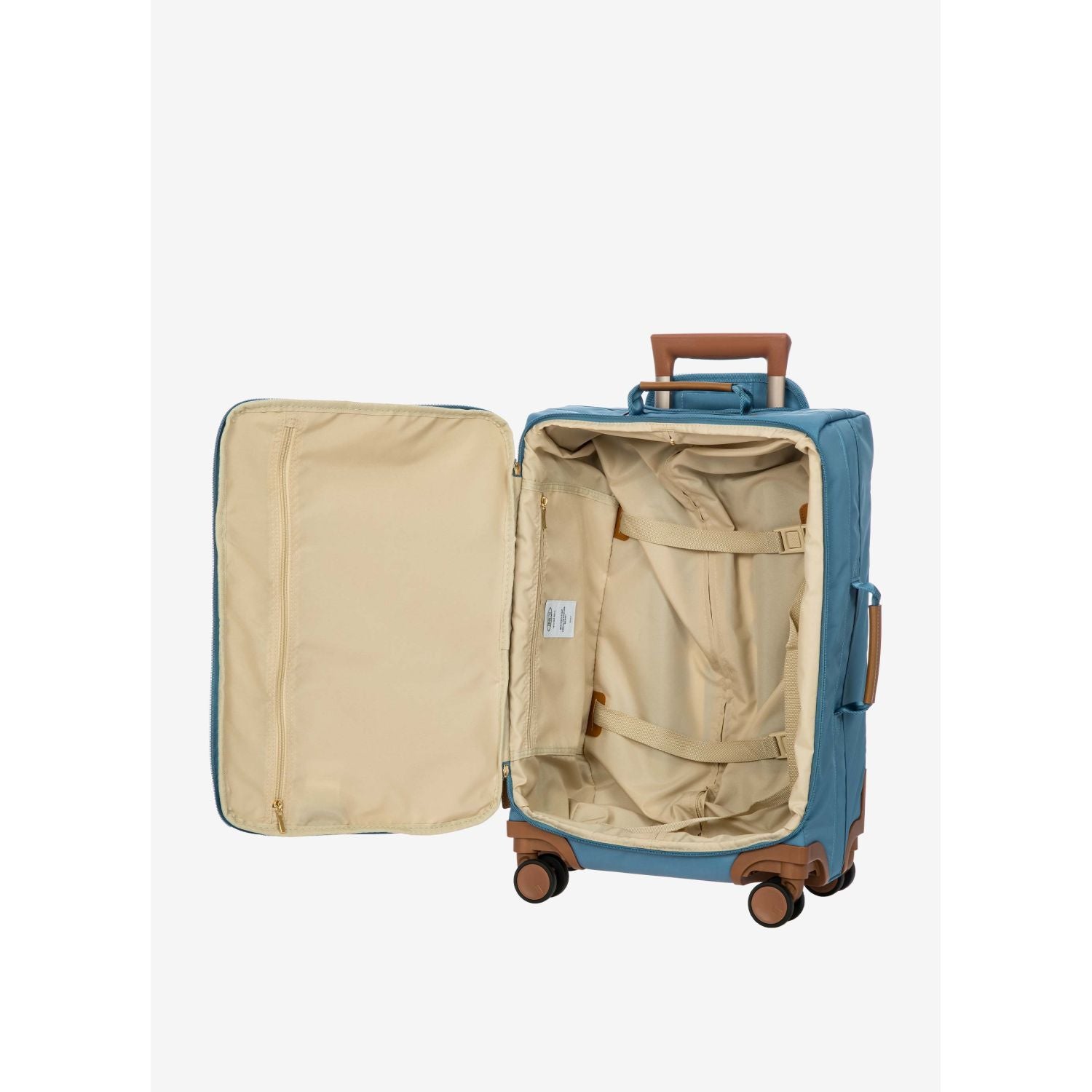 BRIC's X-Travel 22" Carry On Luggage With Front Access Opening Spinner (Sky)