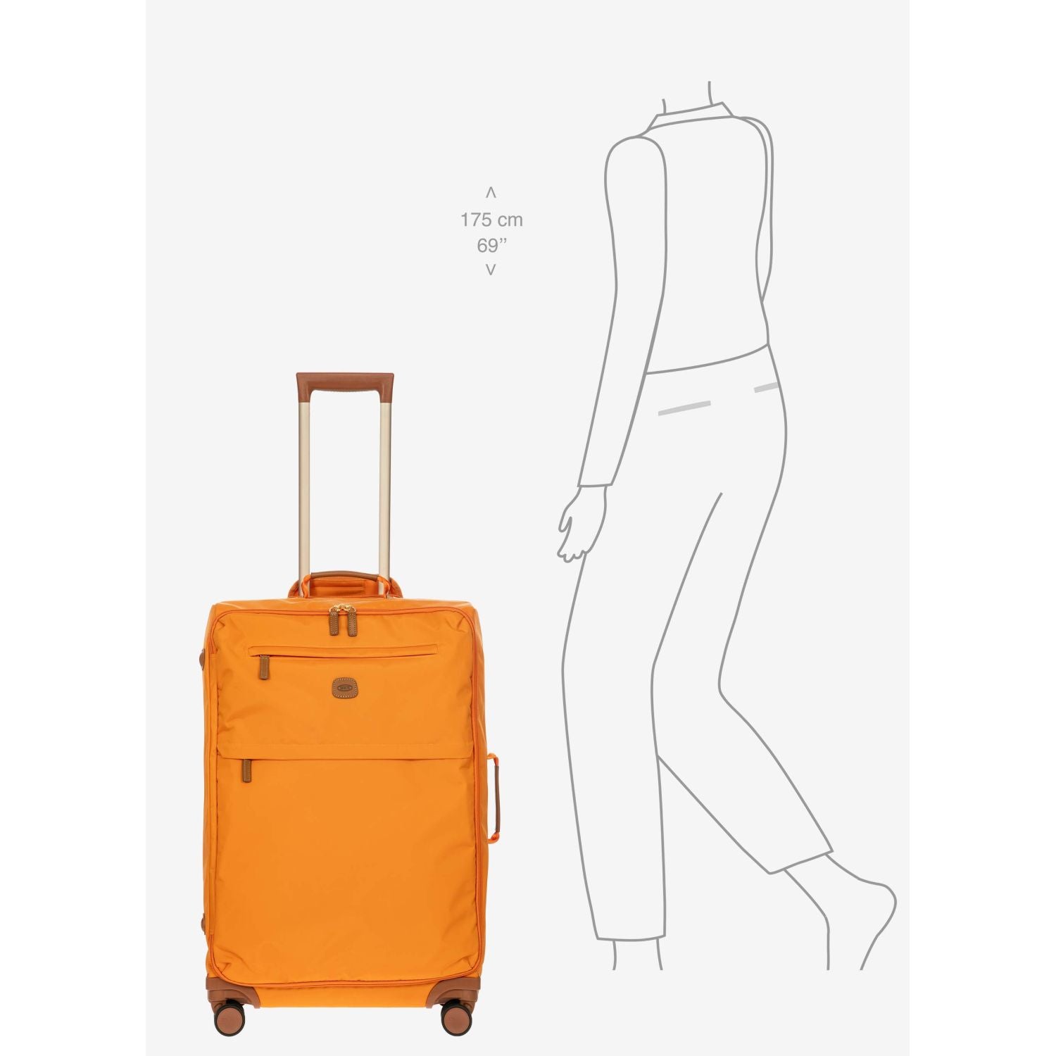 BRIC's X-Travel 28" Medium Luggage With Front Access Opening Spinner (Sunset)
