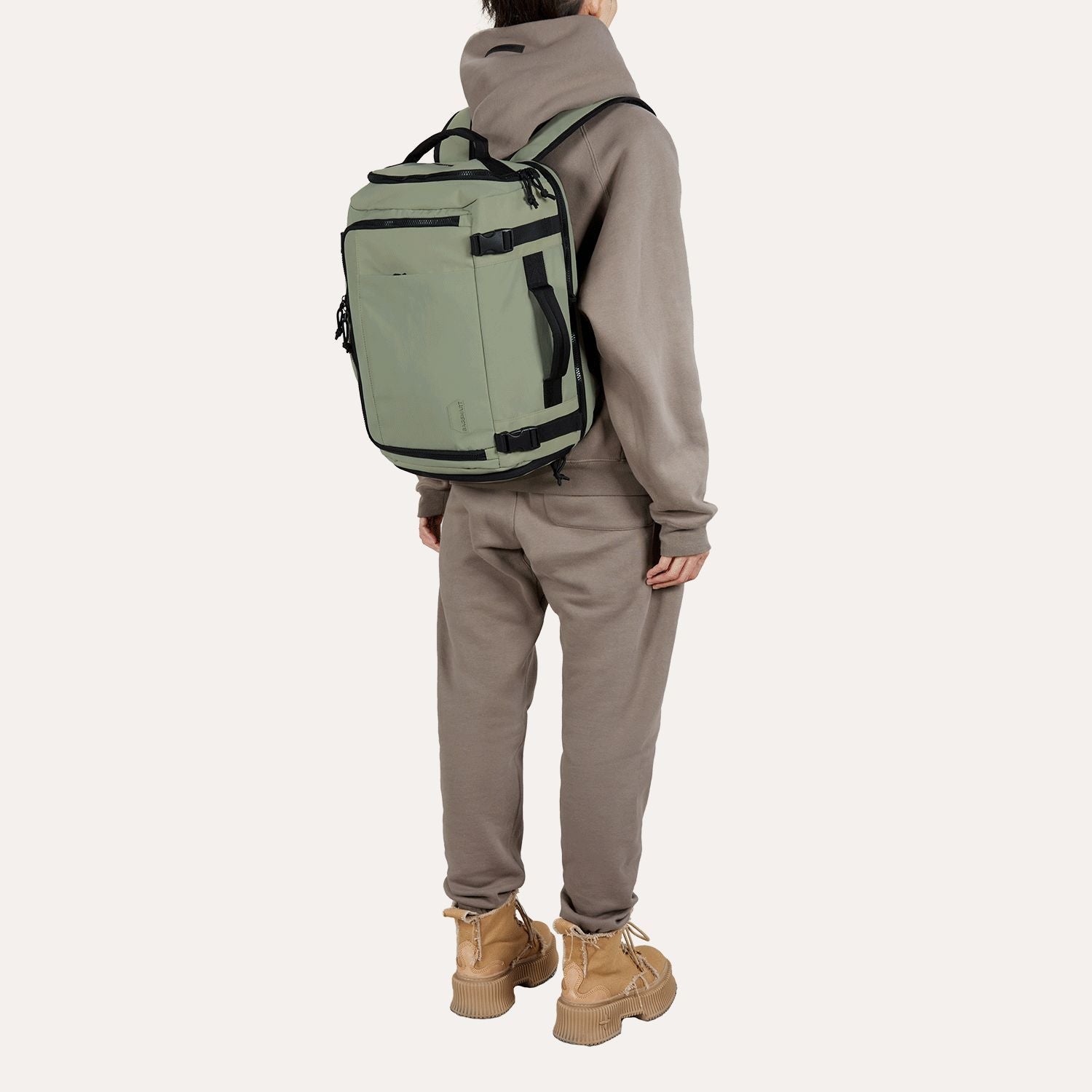 Bagsmart Blast Quick Access Carry On Travel Backpack Extended 38L (Mossy)