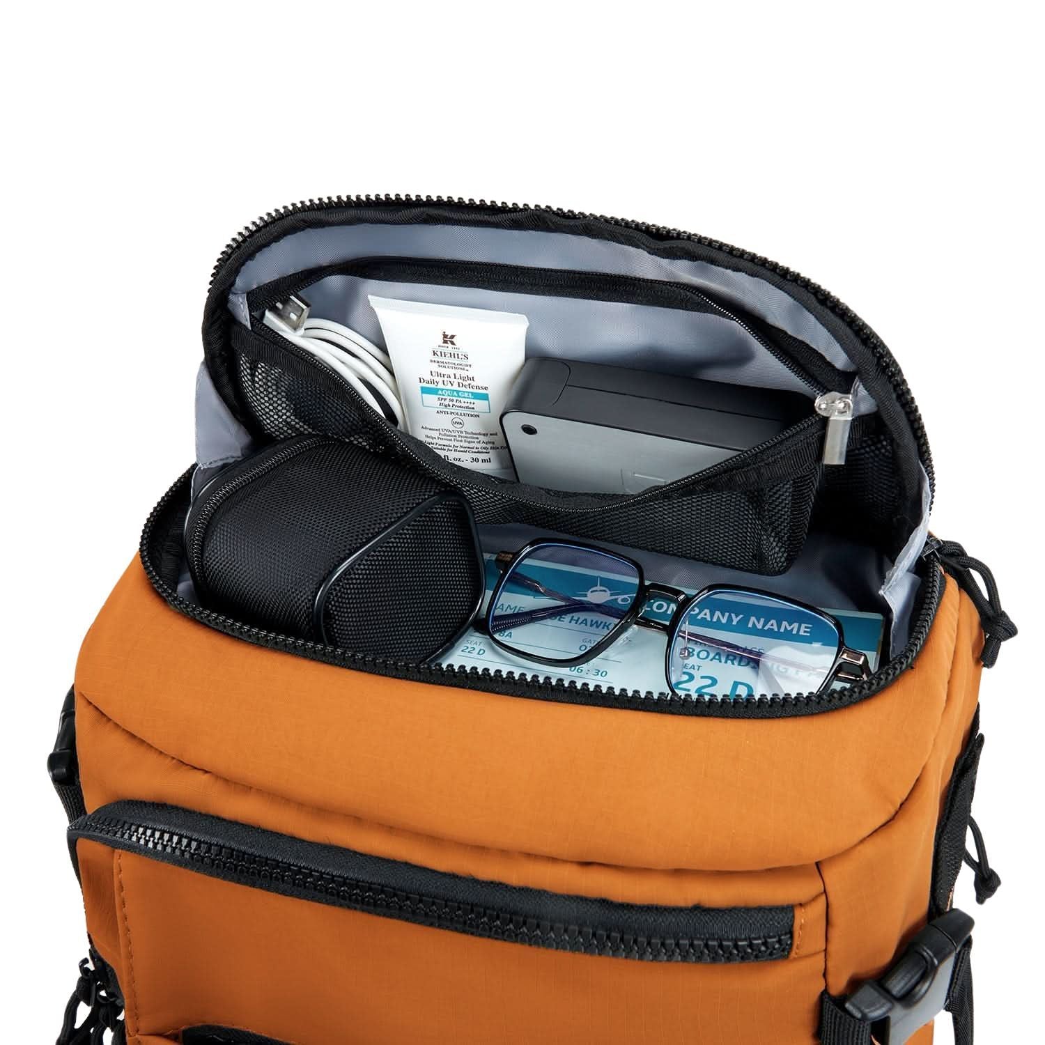 Bagsmart Blast Quick Access Carry On Travel Backpack Standard 28L (Orange)
