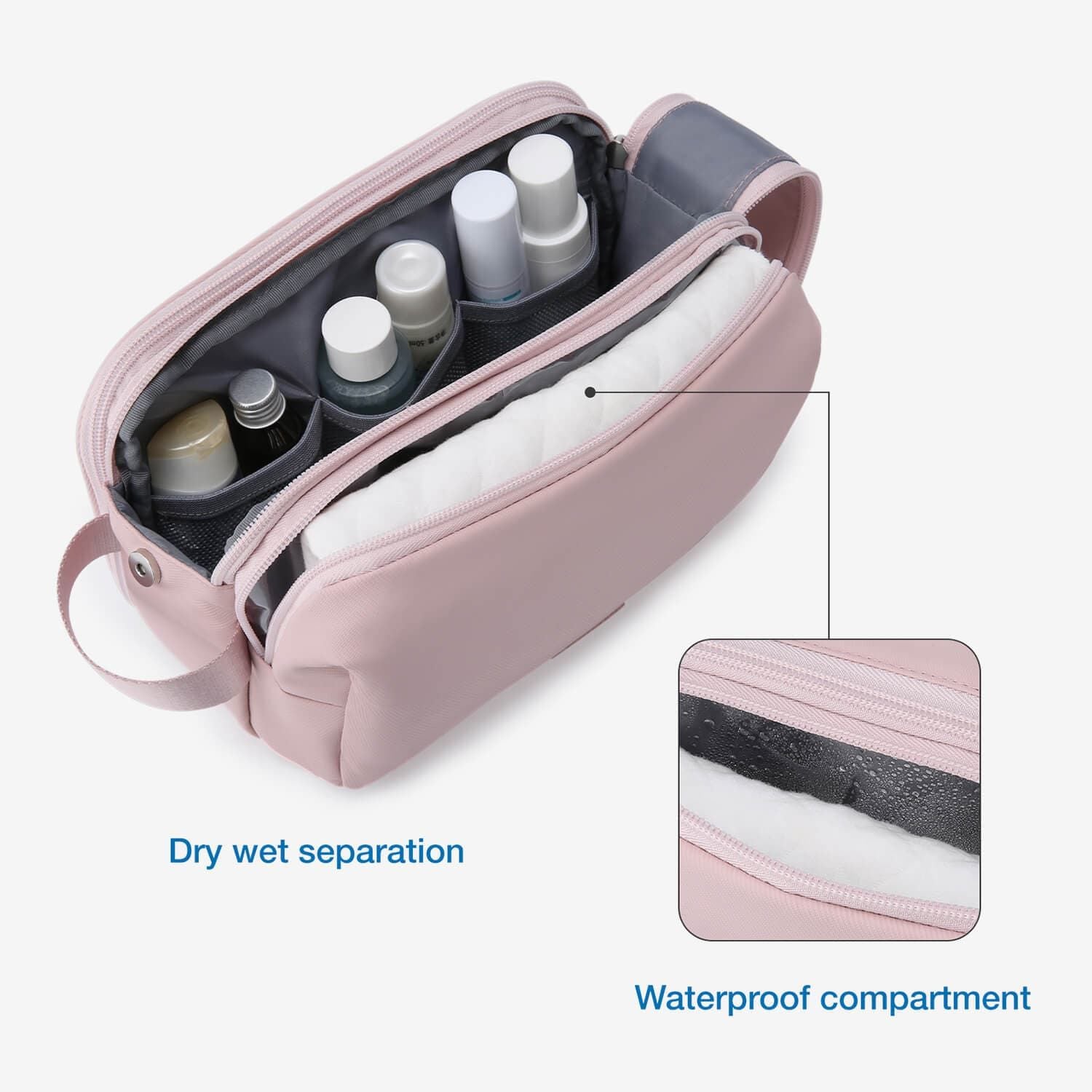 Bagsmart On-Road Toiletry Bag (Pink)
