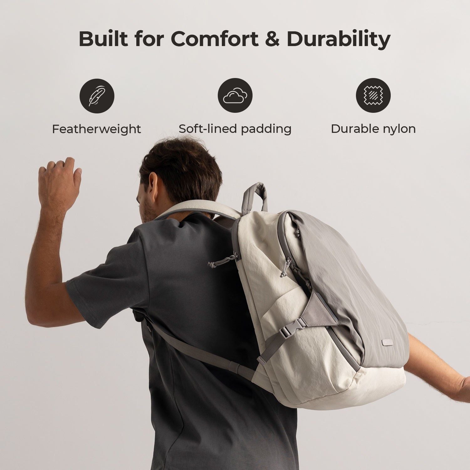 Bagsmart Soar 180 Open Clamshell Travel Backpack 25L Set (Gray)