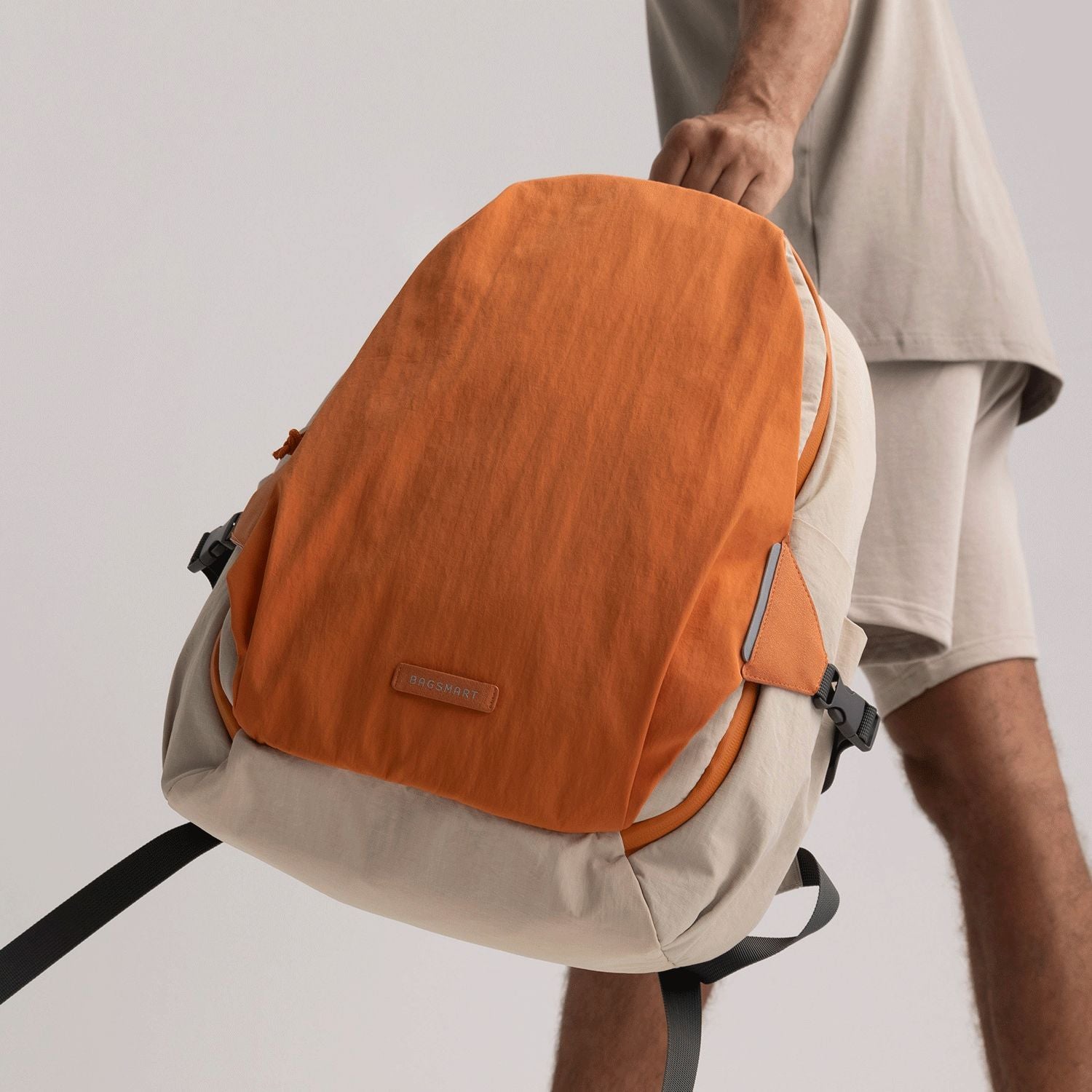 Bagsmart Soar 180 Open Clamshell Travel Backpack 25L Set (Orange)