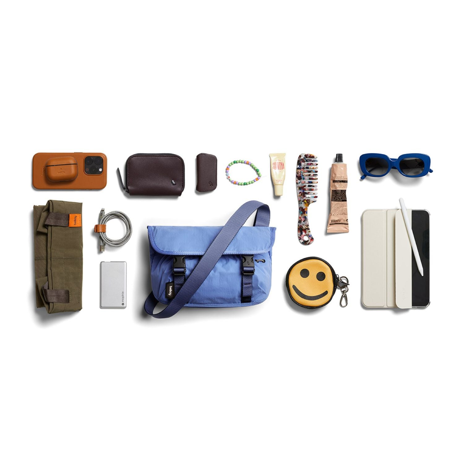 Bellroy Cinch Mini Messenger Bag - Denim Blue