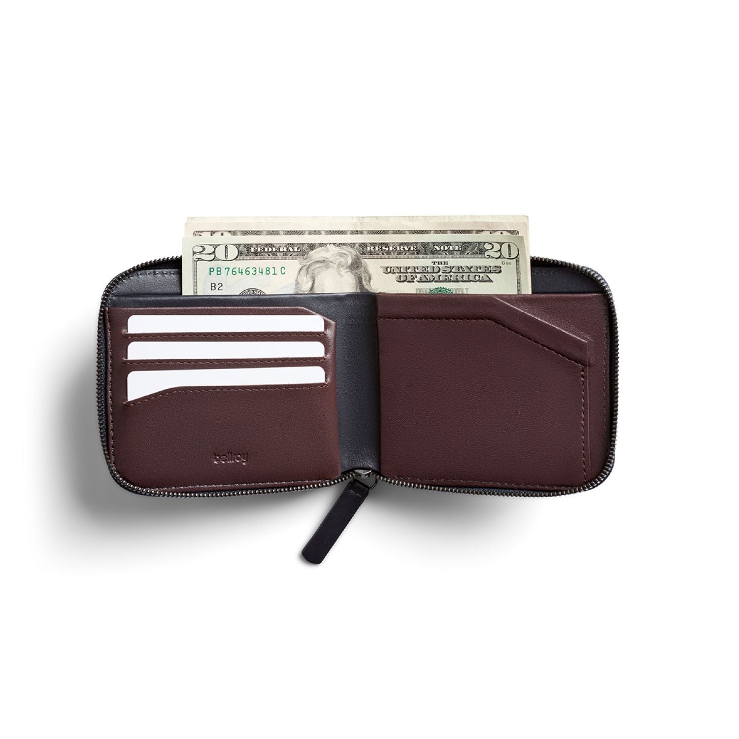Bellroy Zip Wallet - Deep Plum