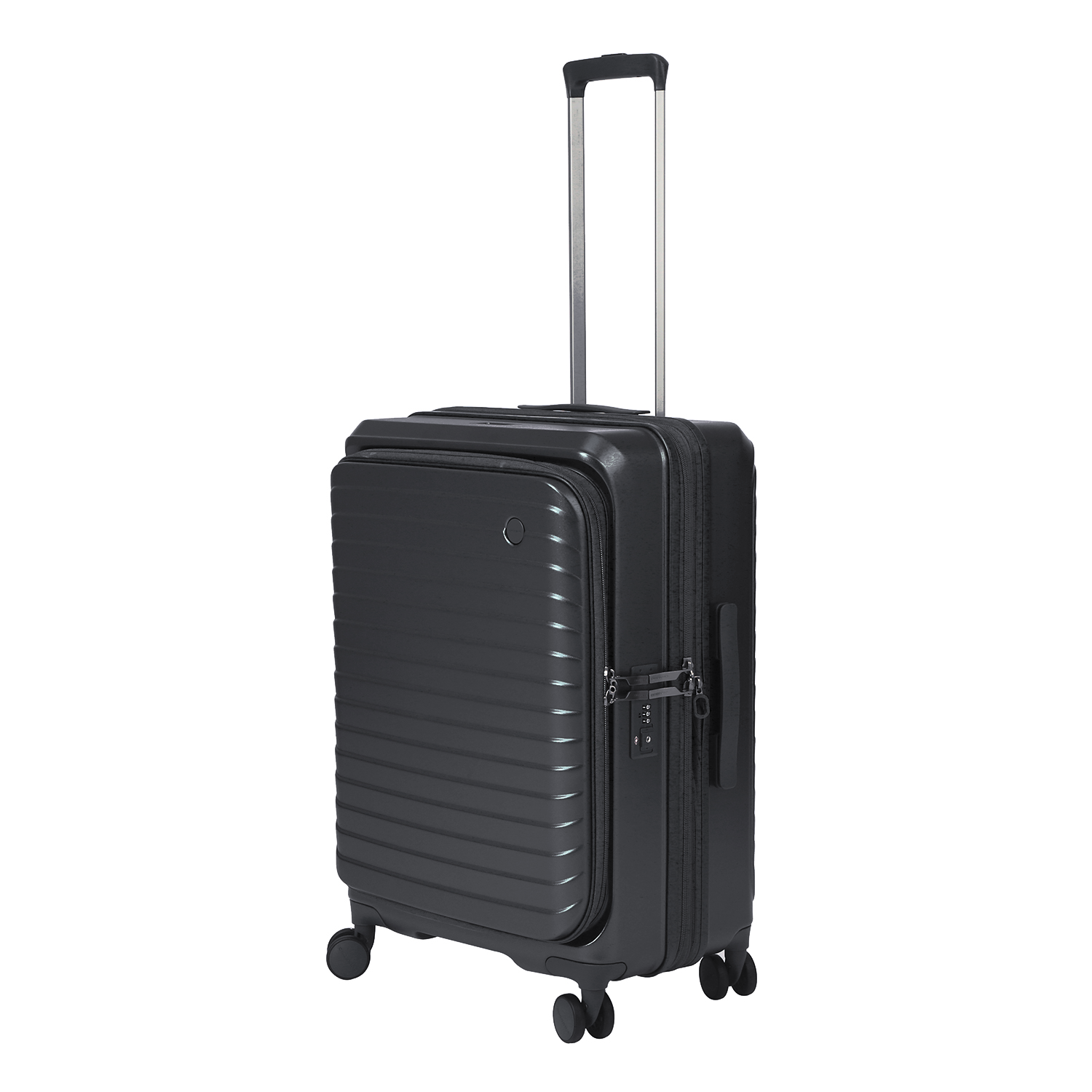 CROSSING INVI 25" Medium Expandable Luggage With Front & Middle Access V3 - Black