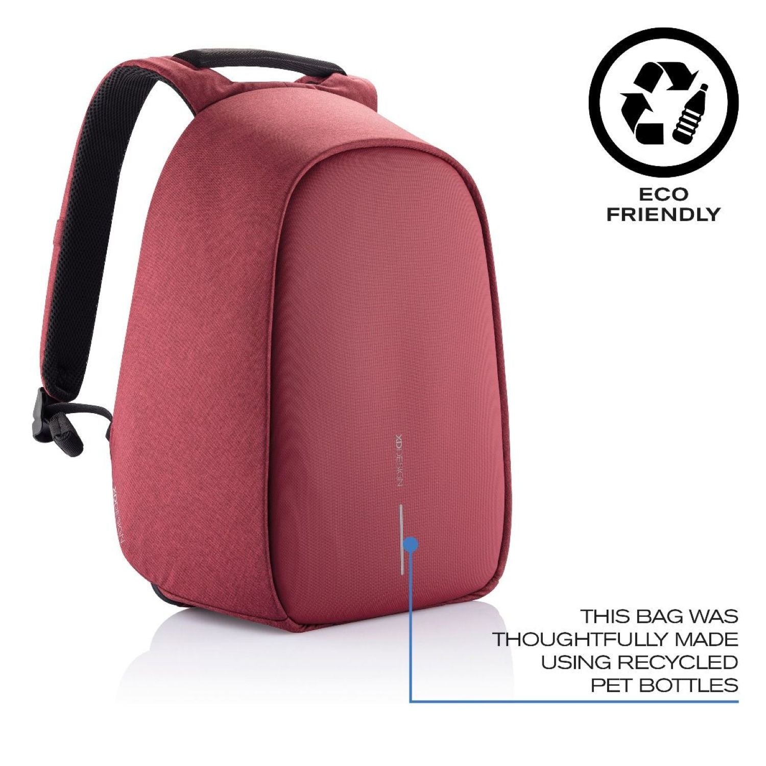 Bobby Hero Regular Anti-Theft Backpack - Red