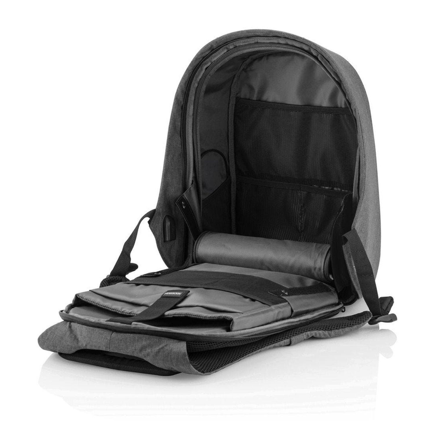 Bobby Hero Small Anti-Theft Backpack - Grey
