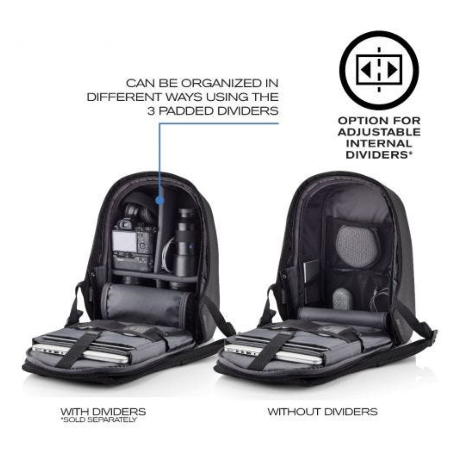 Bobby Hero Xl Anti-Theft Backpack - Black