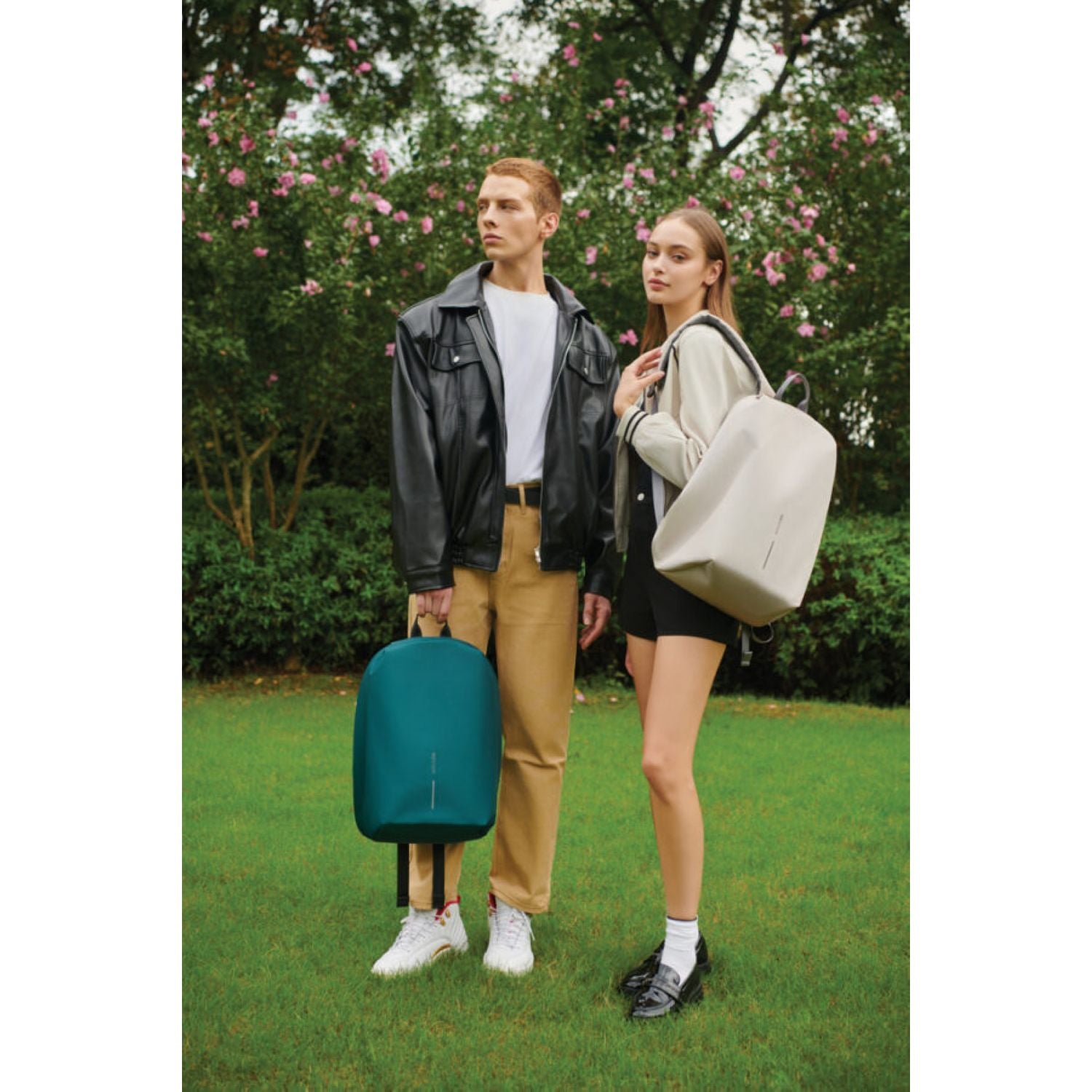 Bobby Soft Anti-Theft Backpack - Light Grey
