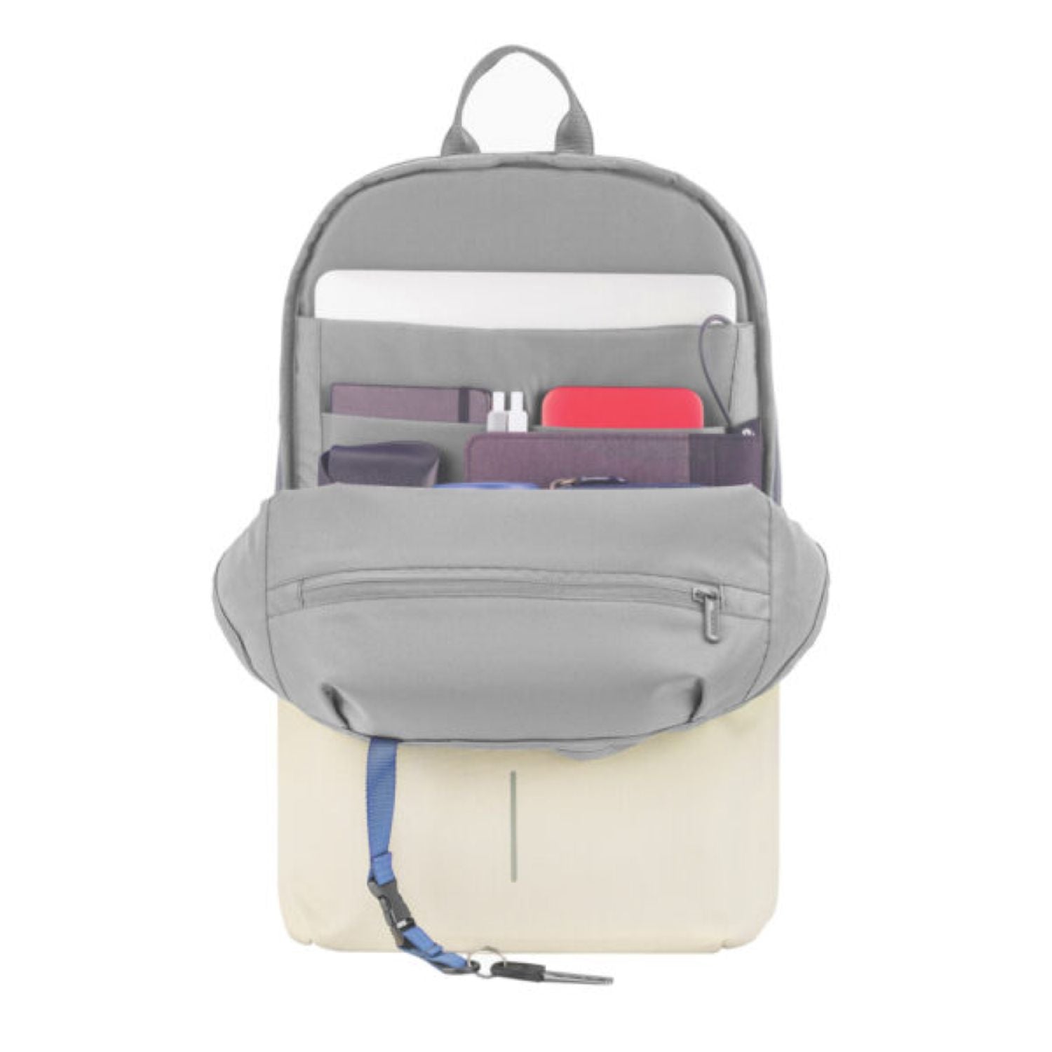 Bobby Soft Anti-Theft Backpack - Light Grey