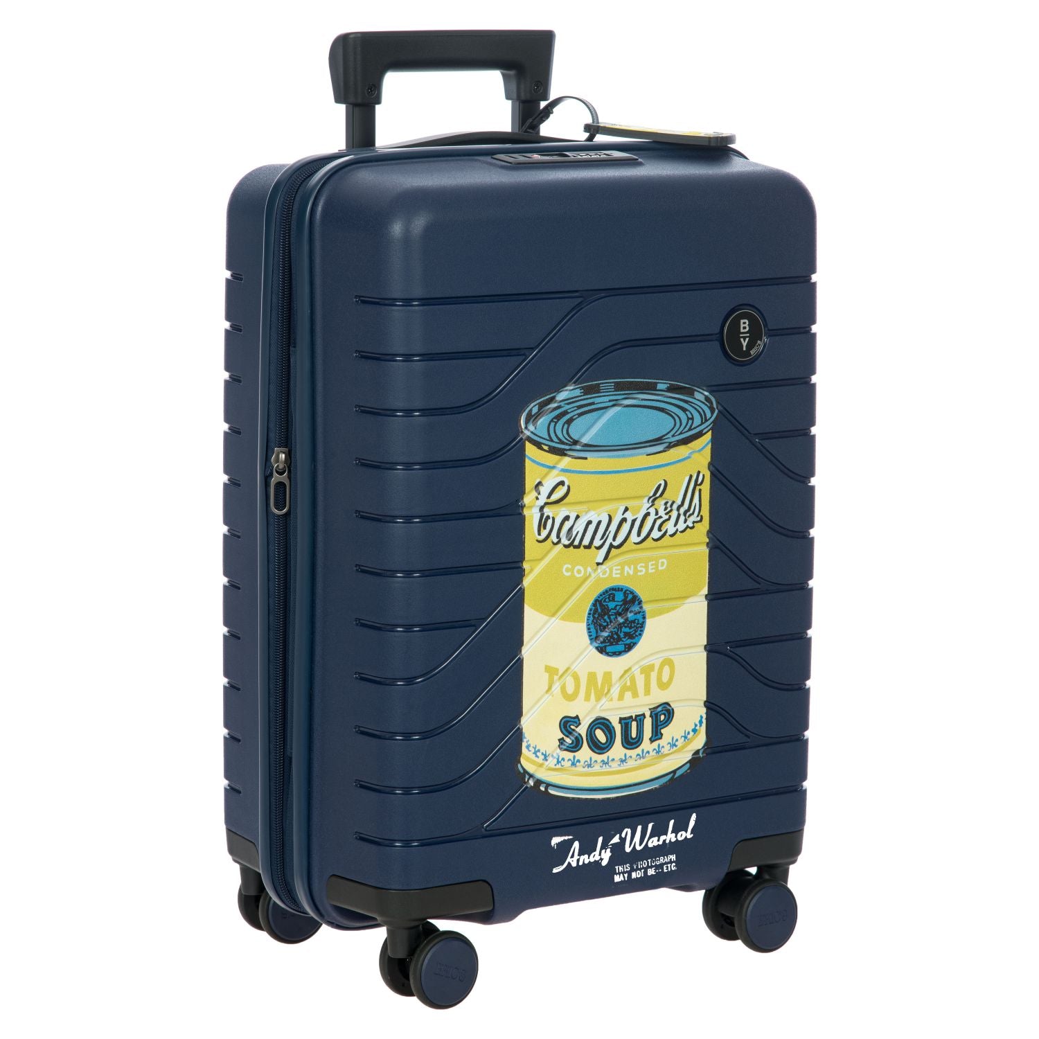 BRIC'S Andy Warhol Campbell Ulisse 22" Expandable Carry On Luggage Spinner (Blue)