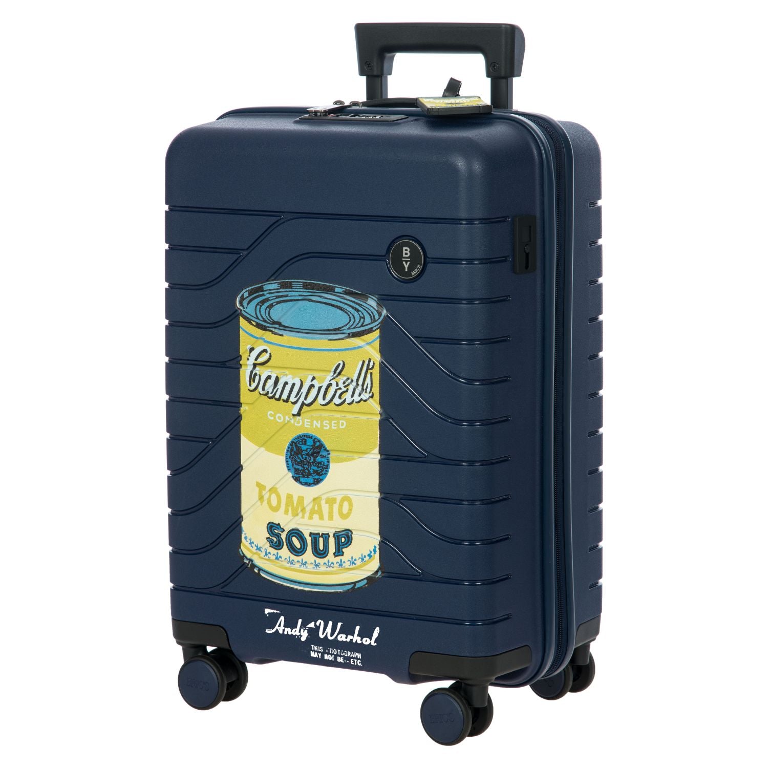 BRIC'S Andy Warhol Campbell Ulisse 22" Expandable Carry On Luggage Spinner (Blue)