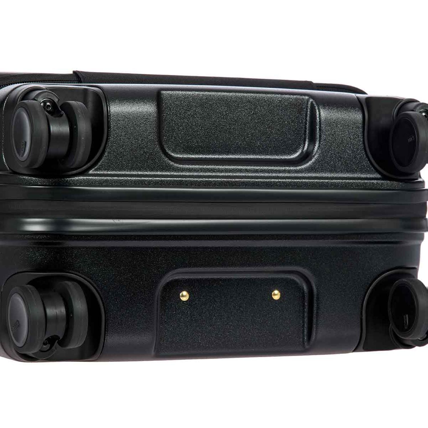 Bric's Bellagio 2 21" Carry-On Luggage With Front Access Opening Spinner And Pocket With USB (Black/Tobacco)