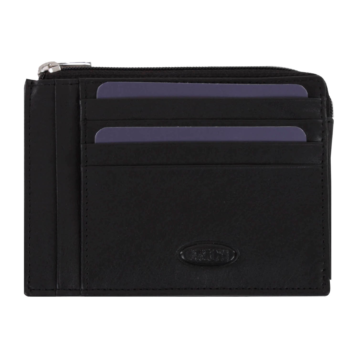 BRIC'S Cervino RFID Zip Card Holder (Black)
