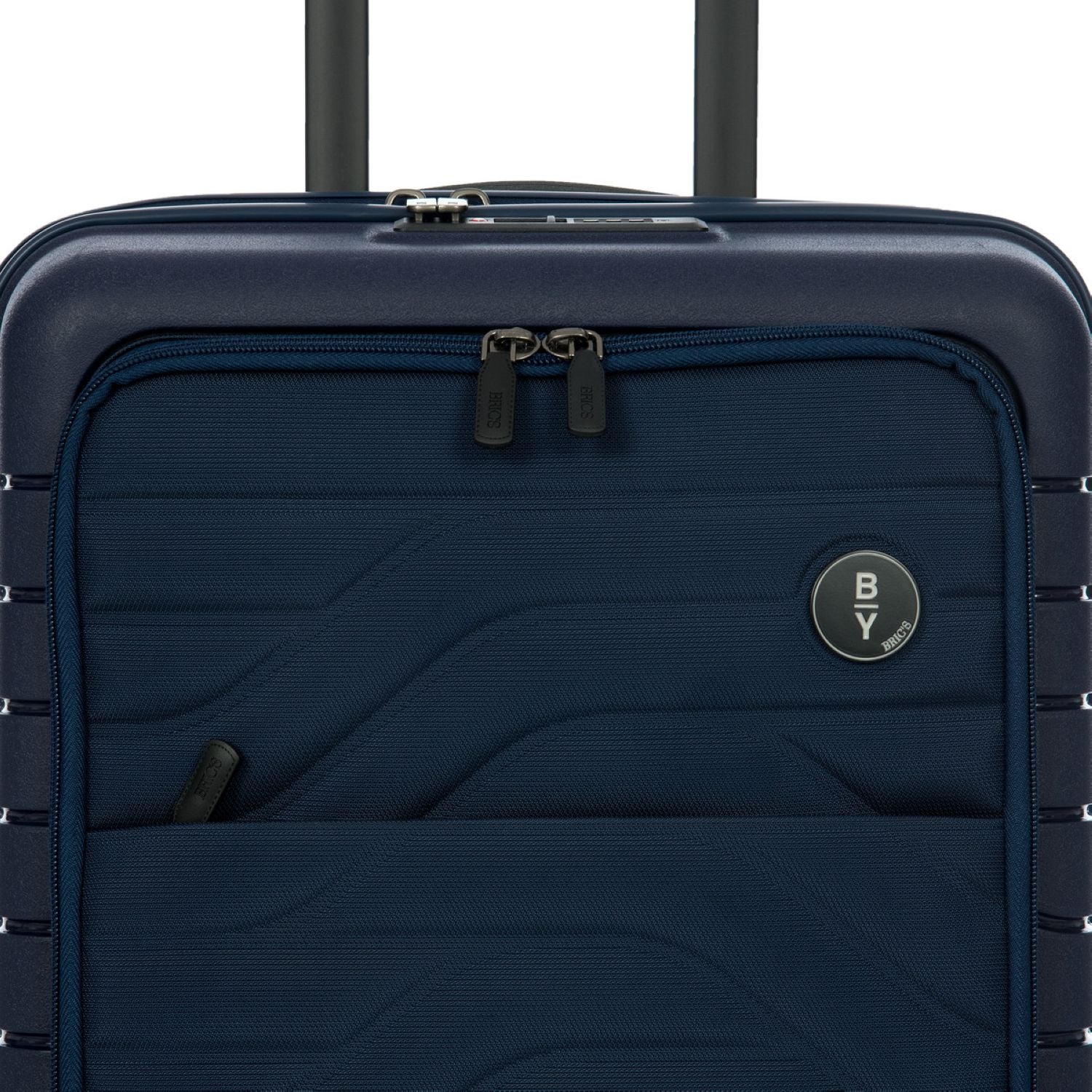 BRIC'S Ulisse 21" Expandable Carry On Luggage Spinner With Front Pocket (Ocean Blue)