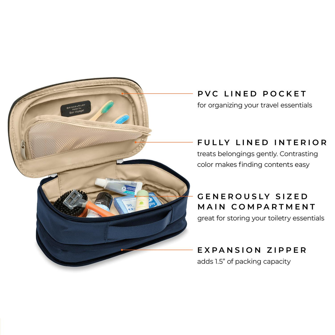 Briggs & Riley Baseline Expandable Essentials Kit (Navy)