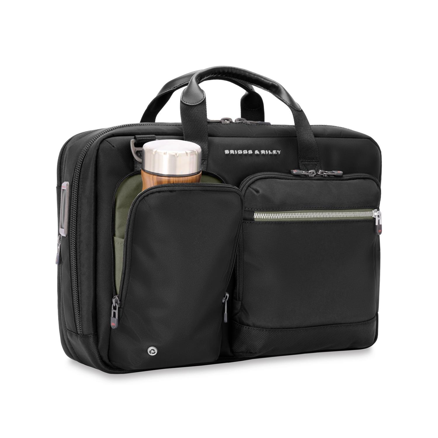 Briggs & Riley HTA Medium Expandable Briefcase - Black