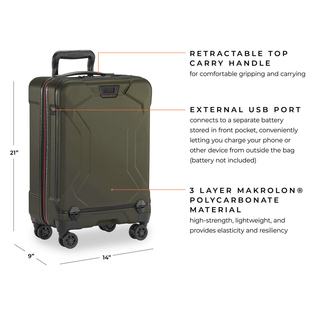 Briggs & Riley Torq 2.0 International Carry-On Luggage Spinner (Hunter)