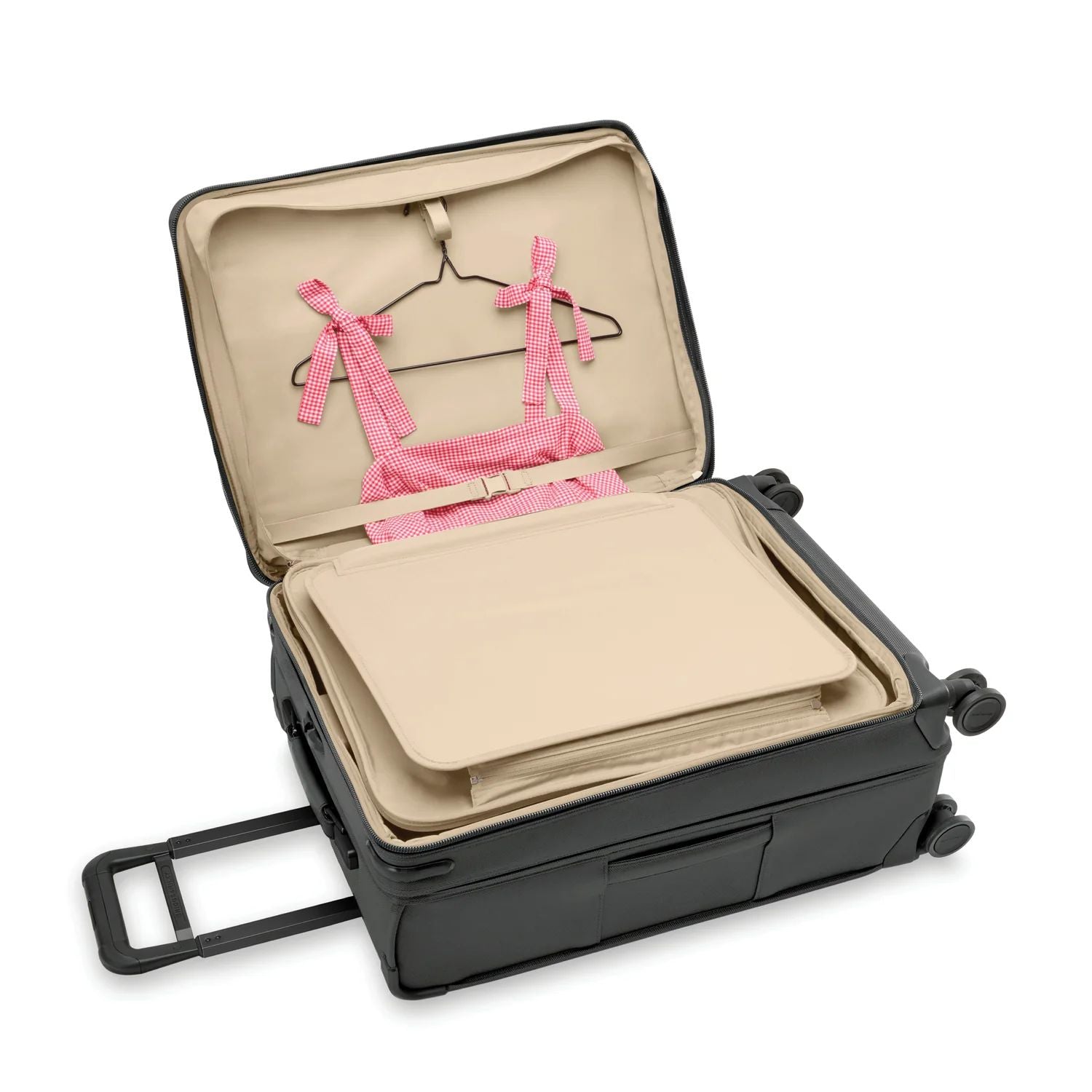 Briggs & Riley Baseline Compact Checked Expandable Spinner - Black
