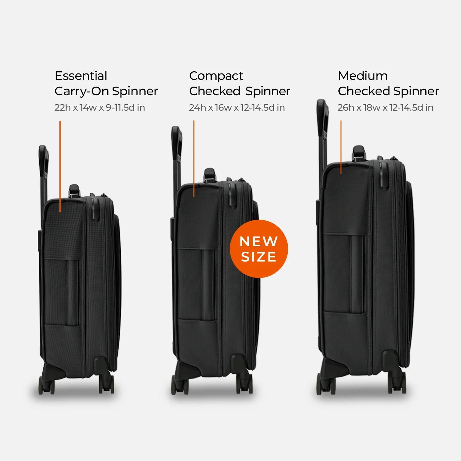 Briggs & Riley Baseline Compact Checked Expandable Spinner  - Navy