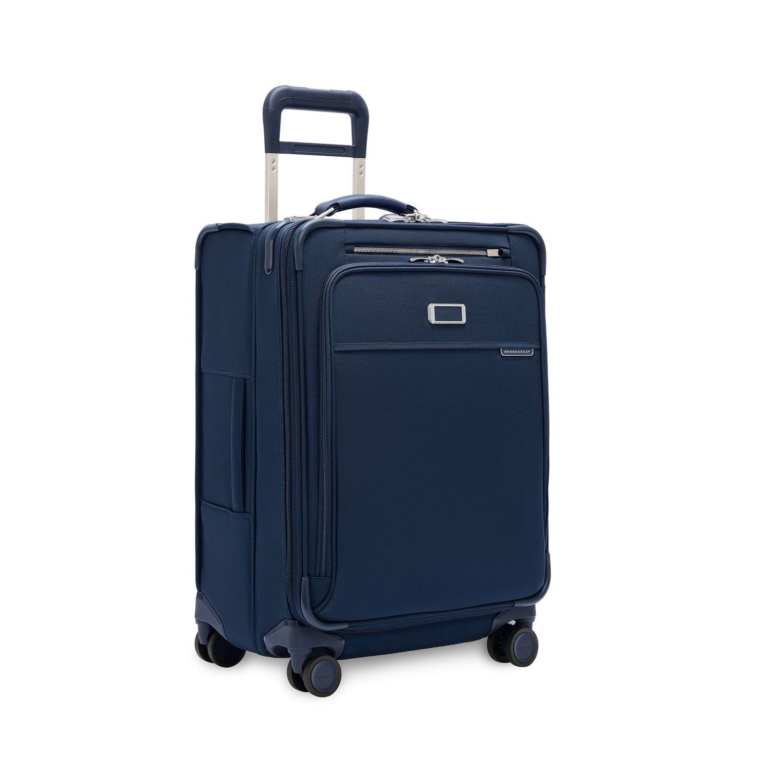 Briggs & Riley Baseline Compact Checked Expandable Spinner  - Navy