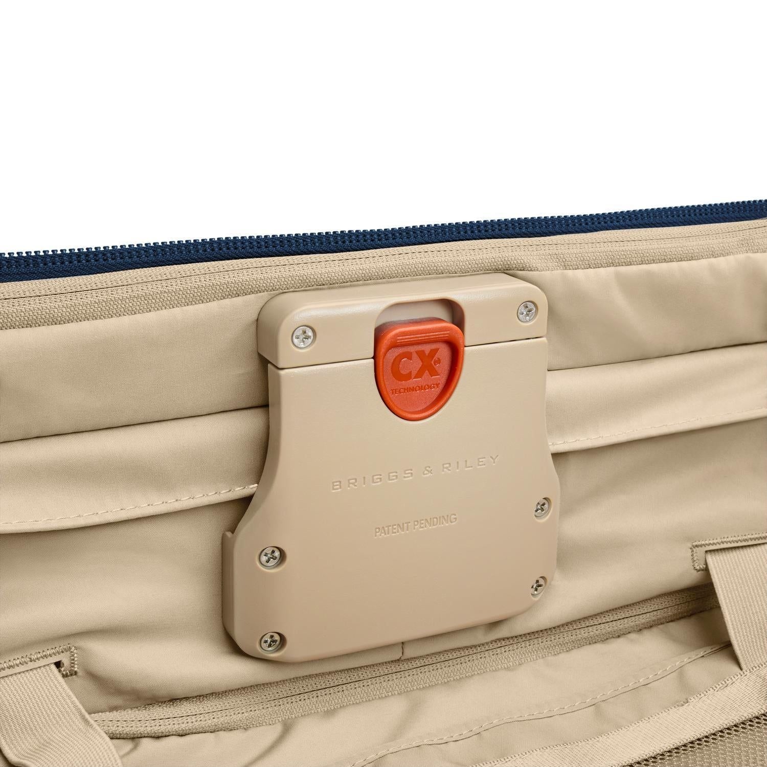 Briggs & Riley Baseline Compact Checked Expandable Spinner  - Navy