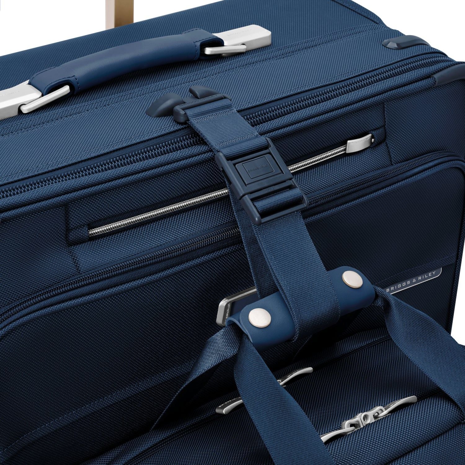 Briggs & Riley Baseline Compact Checked Expandable Spinner  - Navy