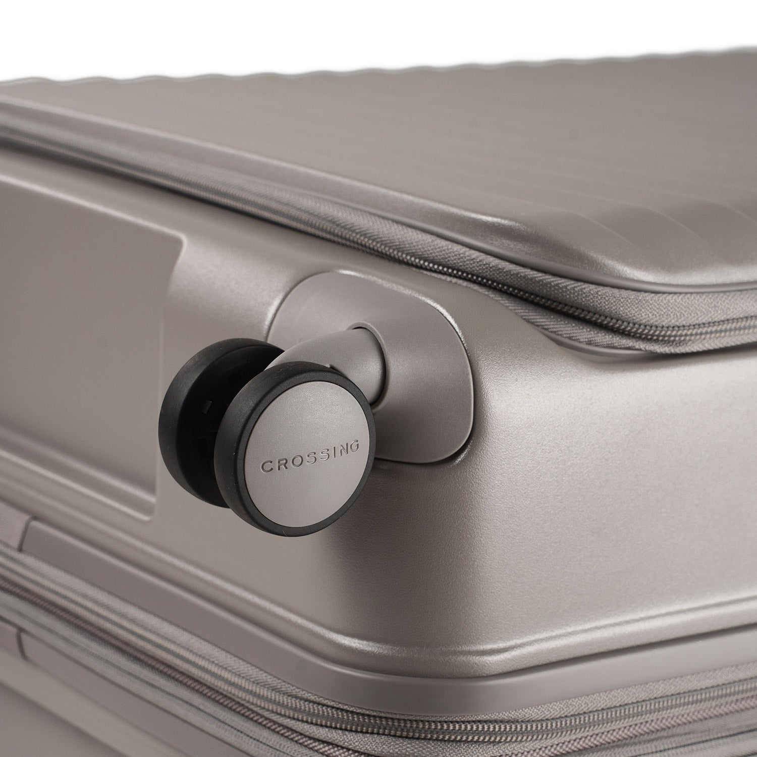 CROSSING INVI 20" Carry On Expandable Luggage With Front & Middle Access - Latte