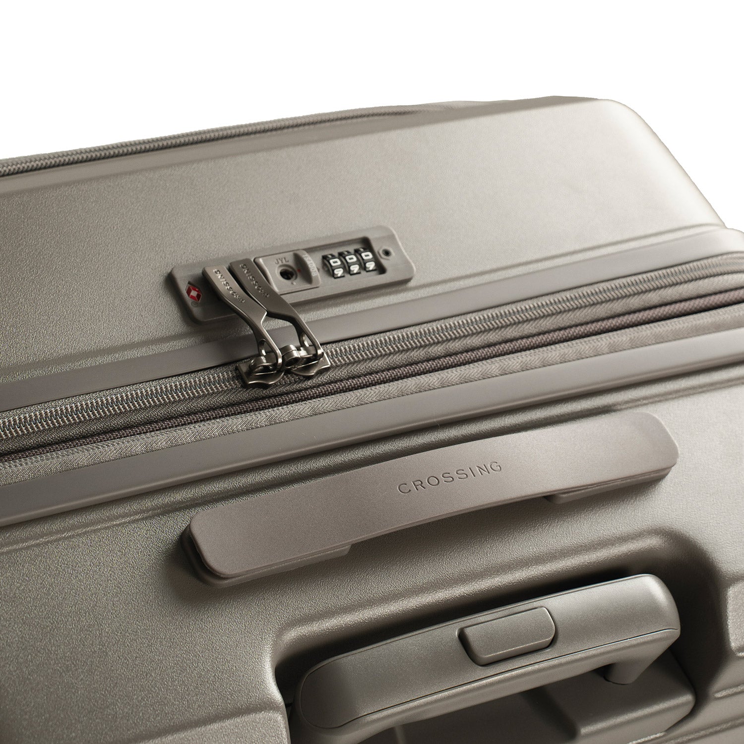 CROSSING INVI 25" Medium Expandable Luggage With Front & Middle Access - Latte