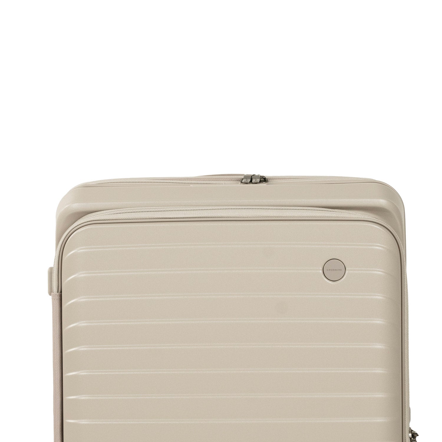 CROSSING INVI 25" Medium Expandable Luggage With Front & Middle Access - Taupe