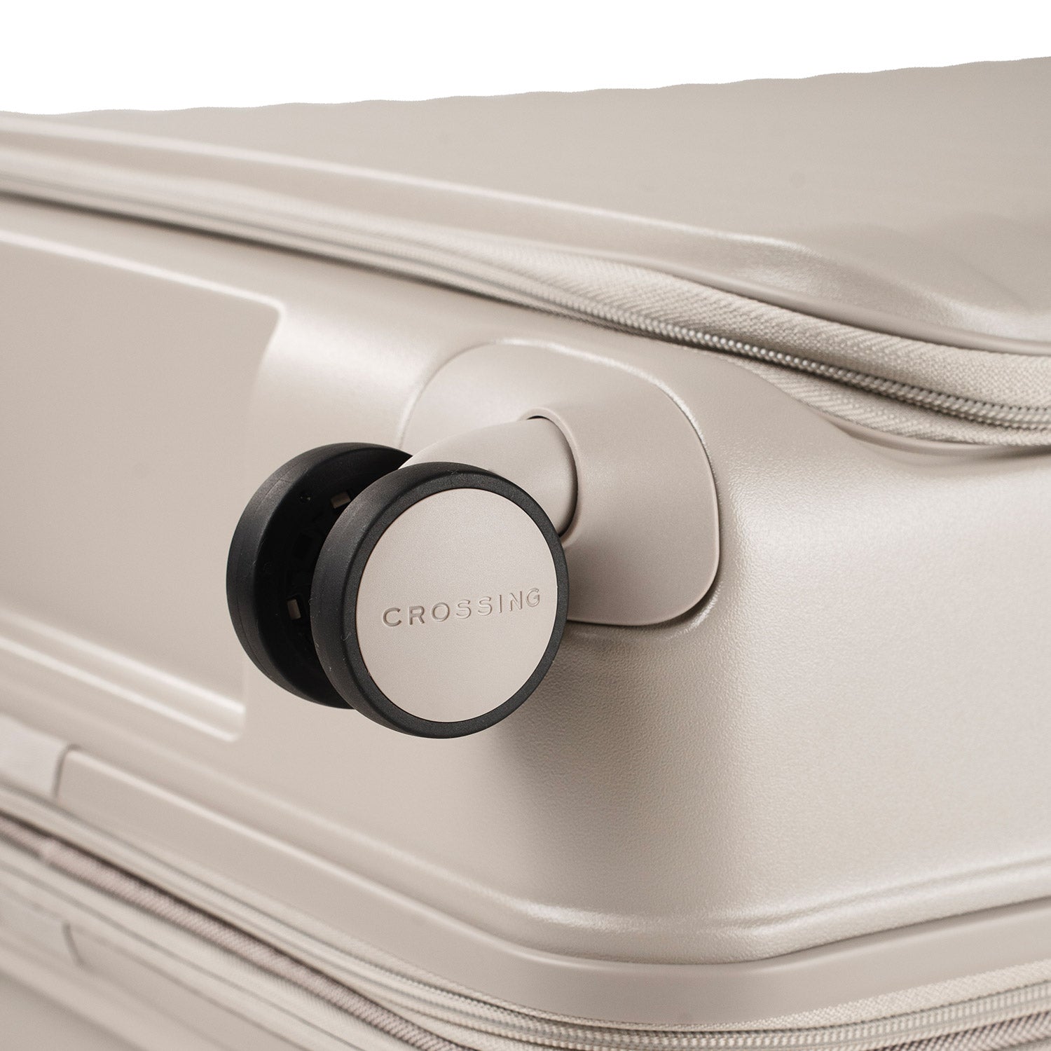 CROSSING INVI 25" Medium Expandable Luggage With Front & Middle Access - Taupe