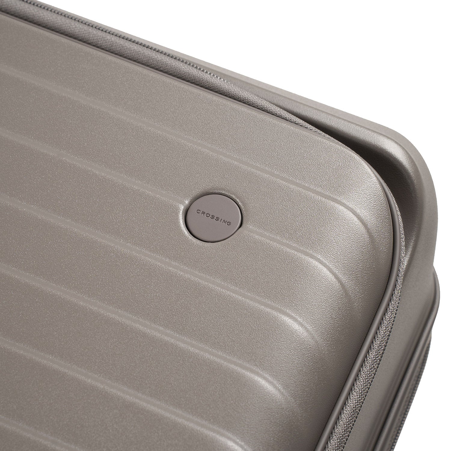 CROSSING INVI 30" Large Expandable Luggage With Front & Middle Access - Latte