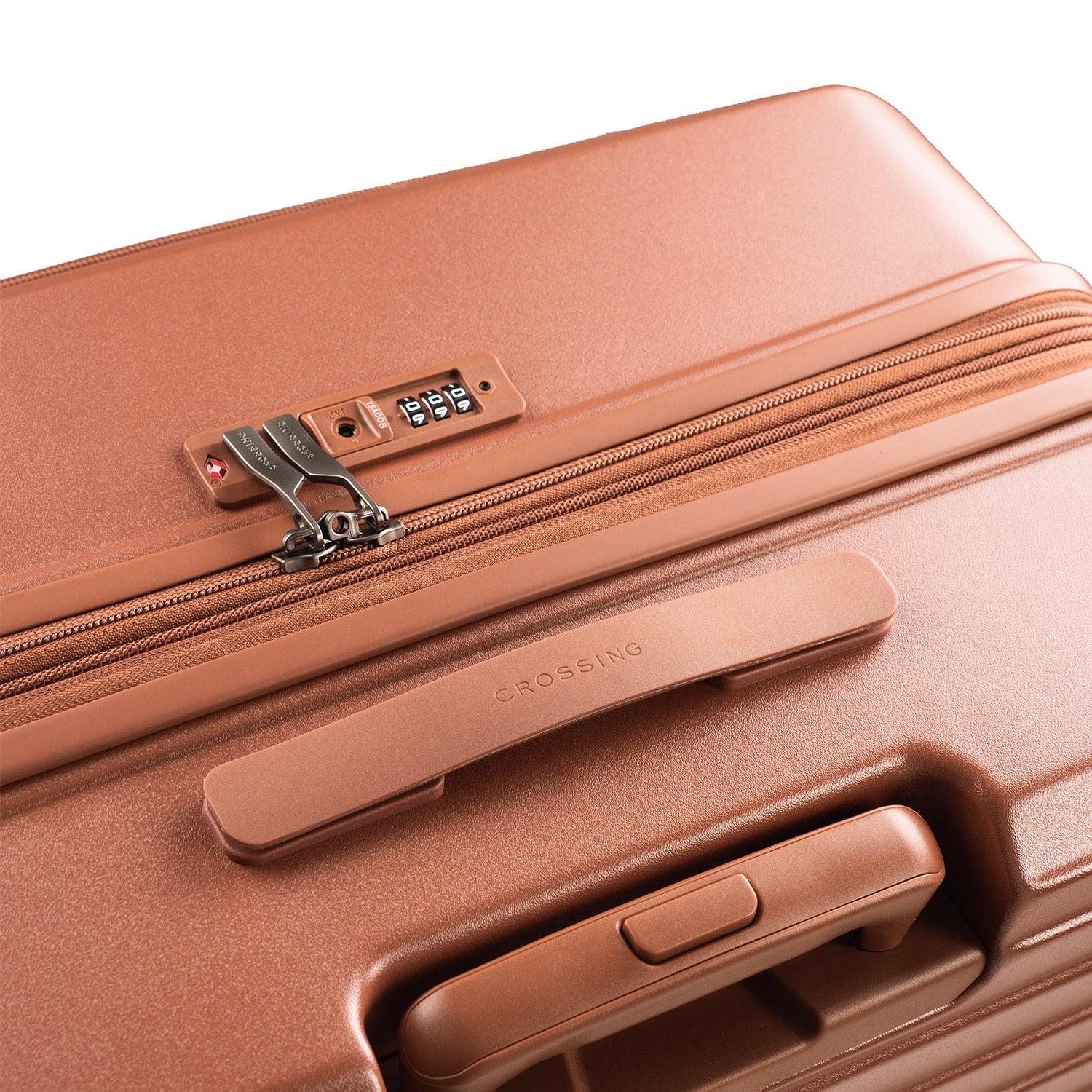 CROSSING INVI 30" Large Expandable Luggage With Front & Middle Access - Brick