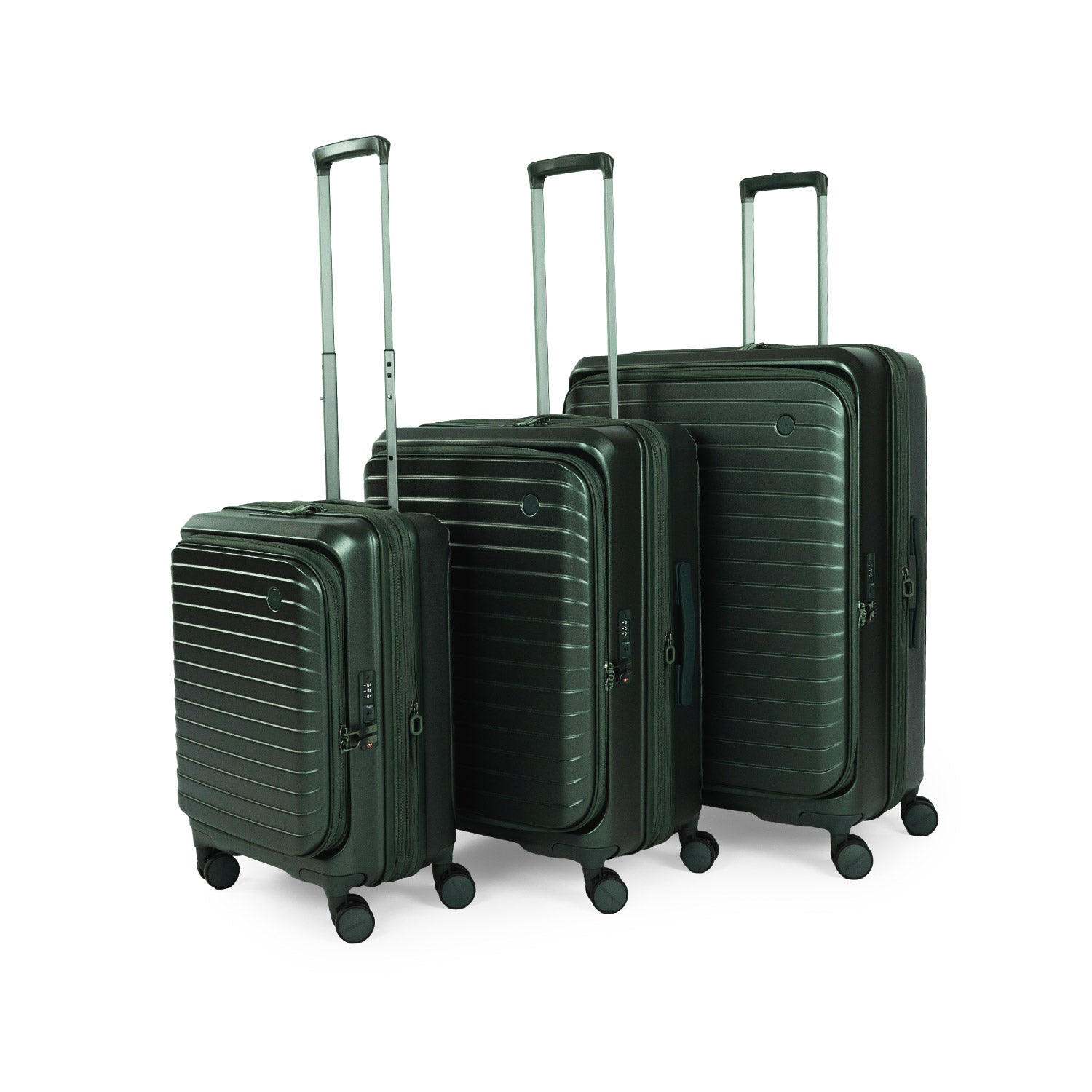 CROSSING INVI 30" Large Expandable Luggage With Front & Middle Access - Squash